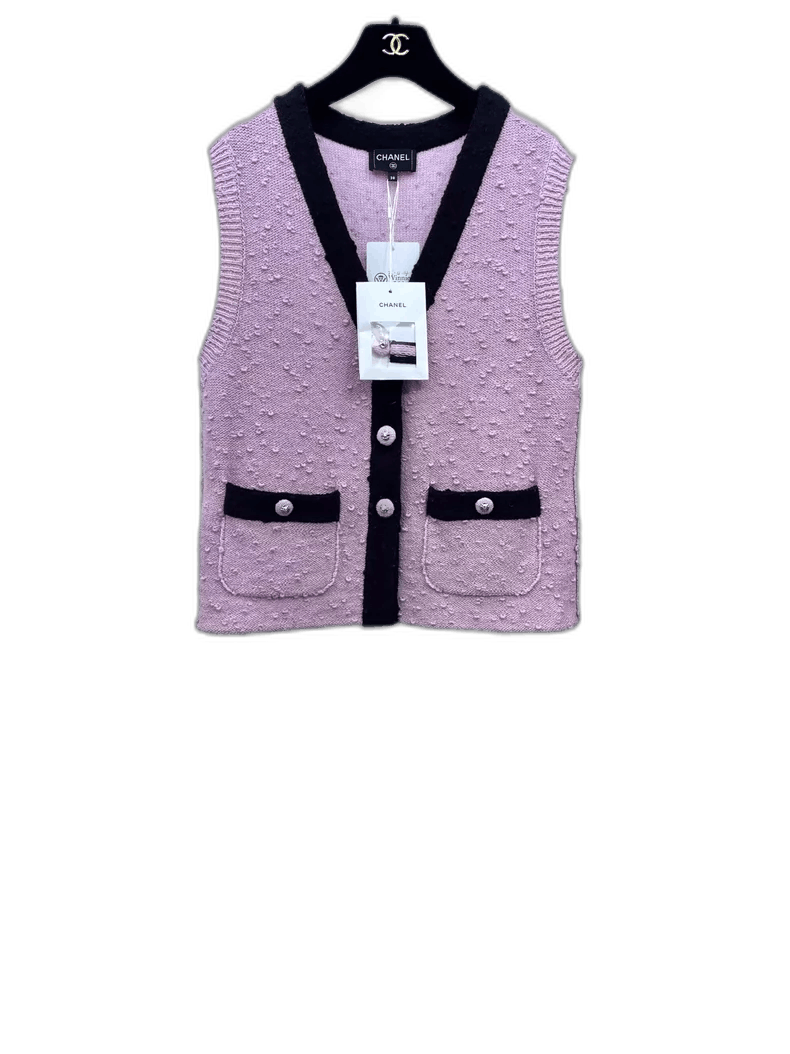 Chanel Chanel Color Block Knit Vest Size M / US 6-8 / IT 42-44 - 1 Thumbnail