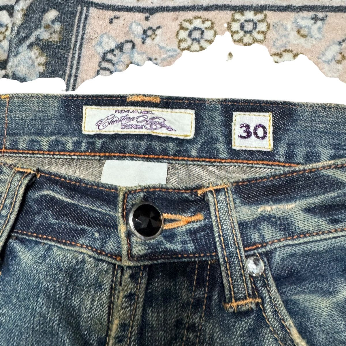 Christian Audigier Vintage Christian Audigier Denim Thrashed Jeans Size US 32 / EU 48 - 6 Thumbnail