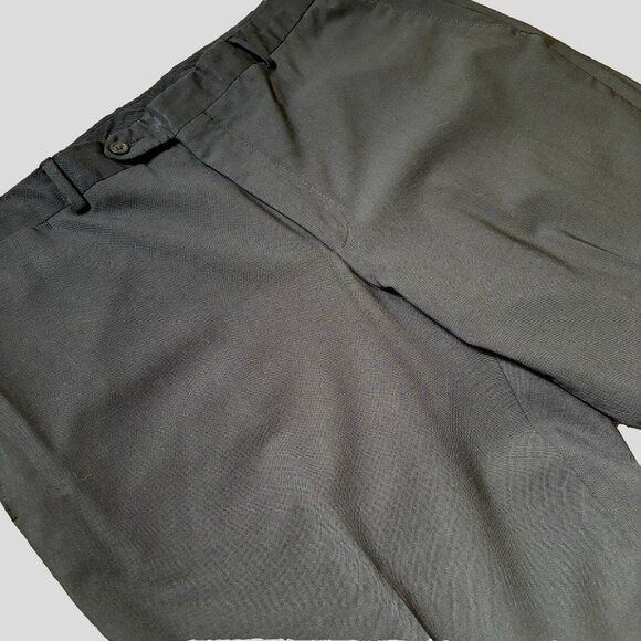 Coppley Coppley $330 Men's Dress Pants 40x29 Black Wool‎ Trousers Fl Size 40R - 8 Thumbnail