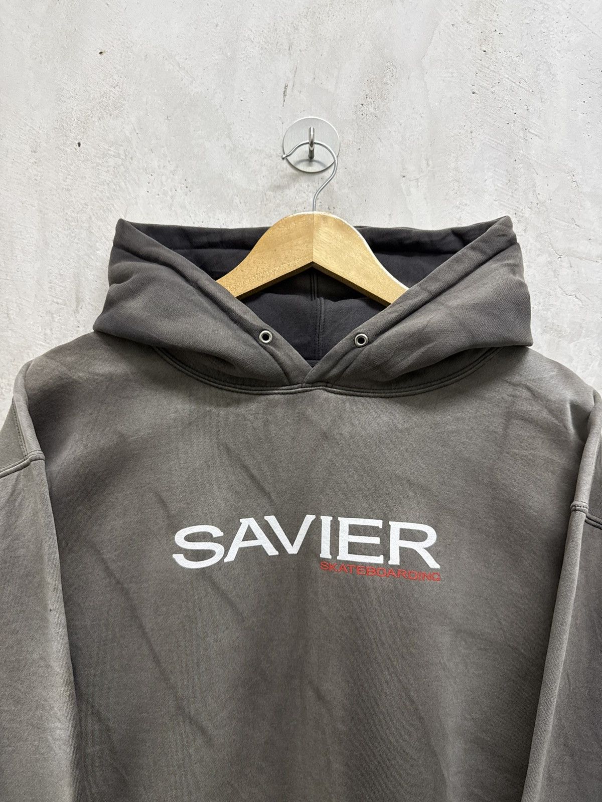 Vintage 2000s Savier Skater Grunge Punk Hoodie Size US L / EU 52-54 / 3 - 2 Thumbnail