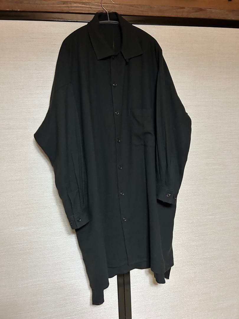 Yohji Yamamoto Yohji Yamamoto Y's Wool Gabardine Long Shirt Coat Size US M / EU 48-50 / 2 - 1 Thumbnail