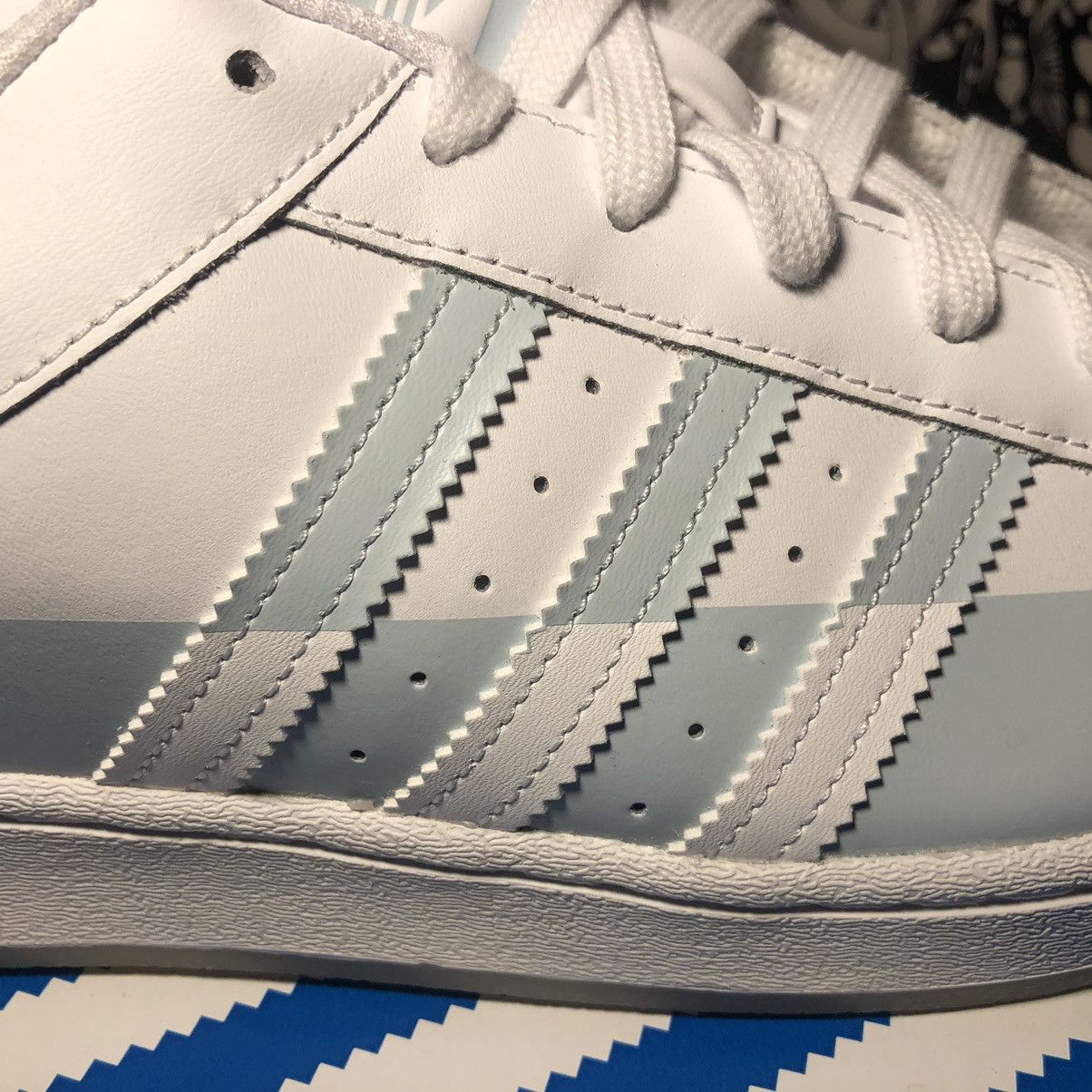 Adidas NWT Adidas Superstar Split White / Halo Blue FX5533 Size US 13 / EU 46 - 11 Thumbnail