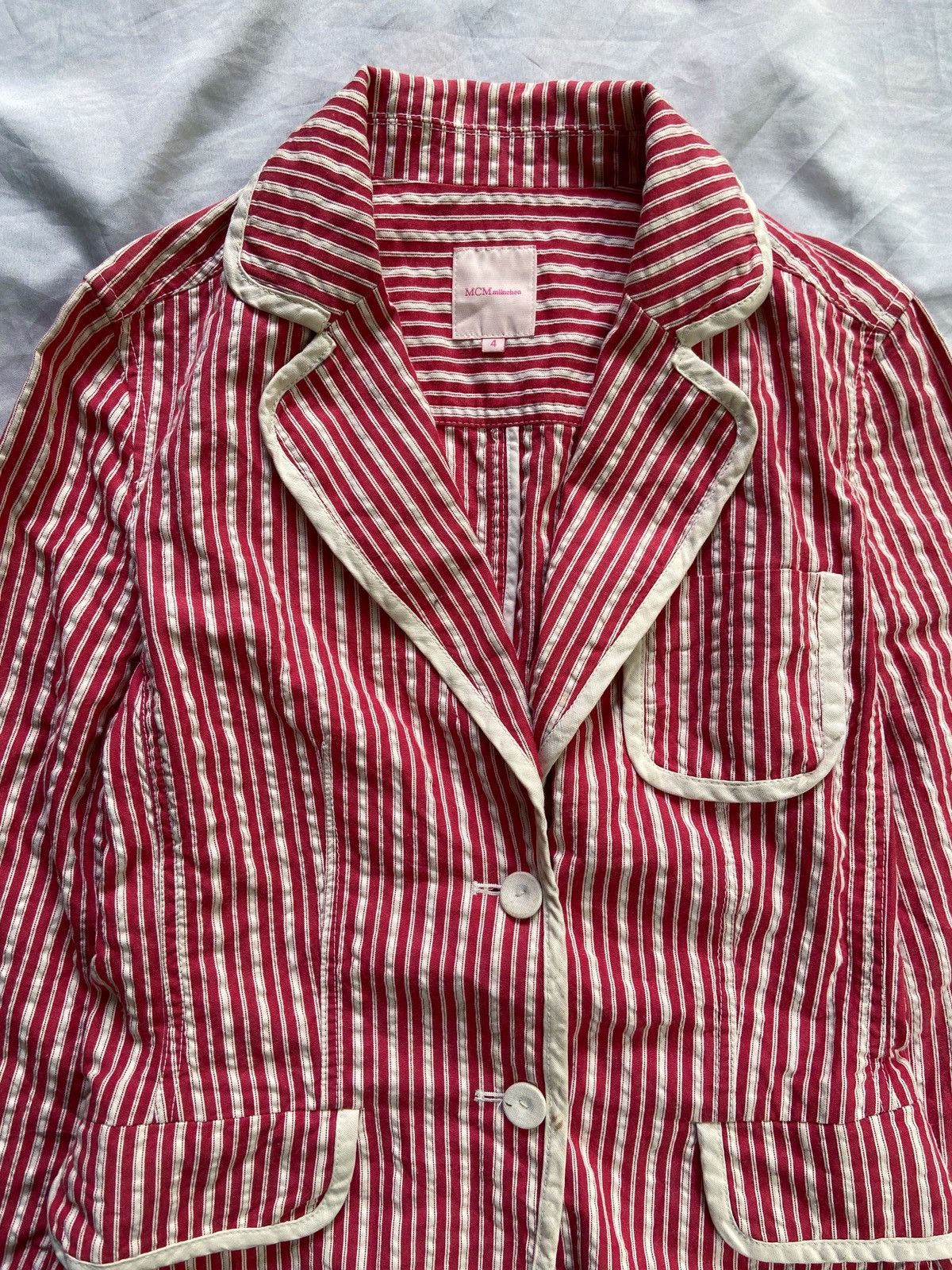 MCM MCM MUNCHEN CASUP STRIPED BLAZER Size M / US 6-8 / IT 42-44 - 3 Thumbnail