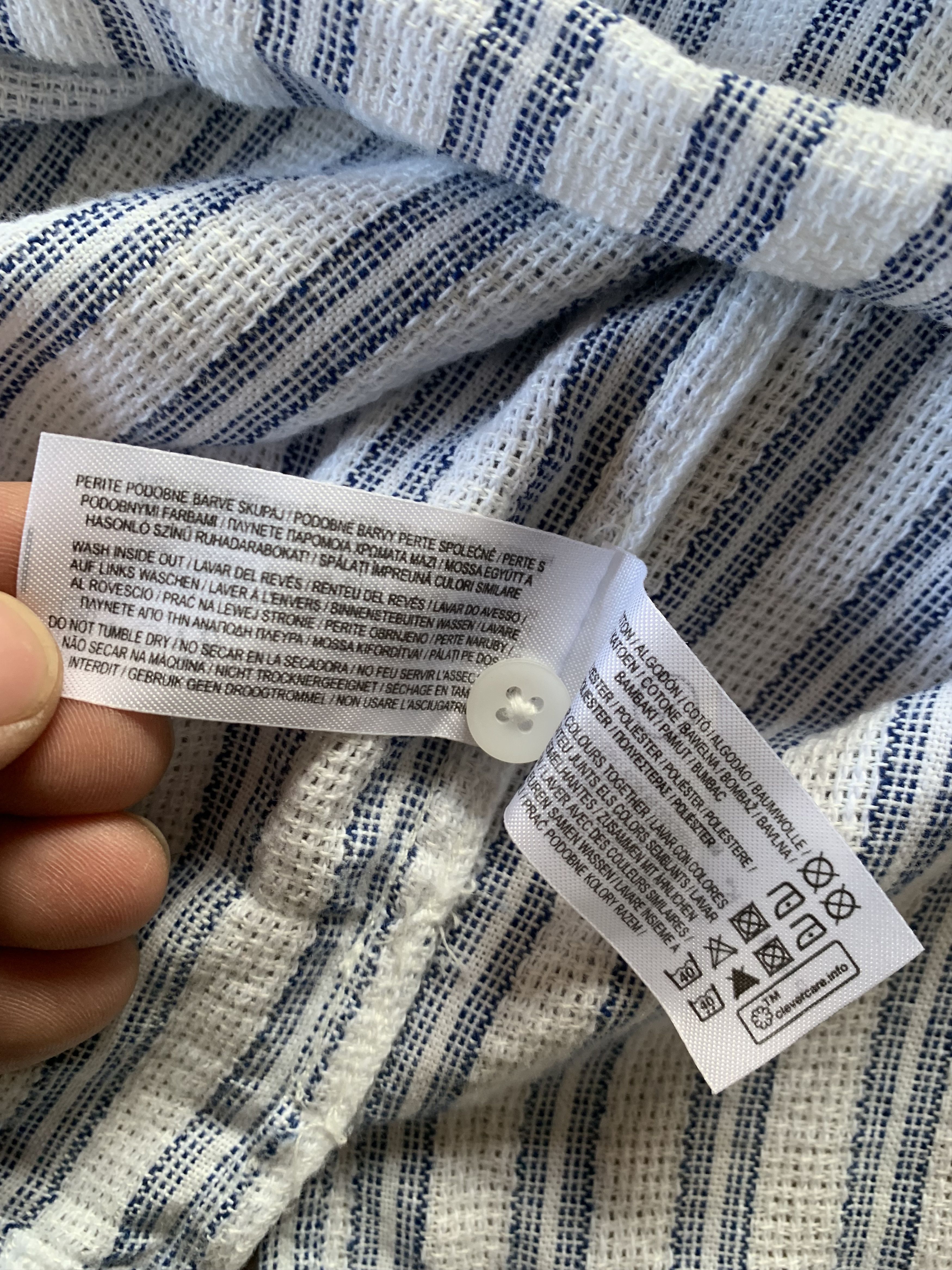 Other Primark Regular Fit Seersucker Stripe Summer Shirt Size US L / EU 52-54 / 3 - 7 Thumbnail