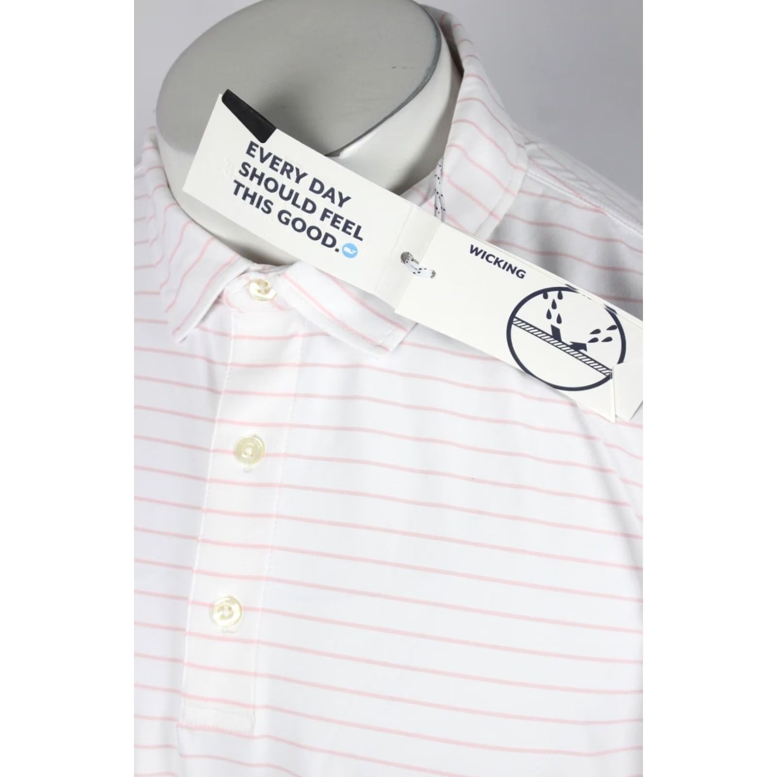 Vineyard Vines VINTAGE Vineyard Vines Men's Palmero OTG Polo Short Sleeve Shirt XL White Flamingo Size US XL / EU 56 / 4 - 4 Thumbnail