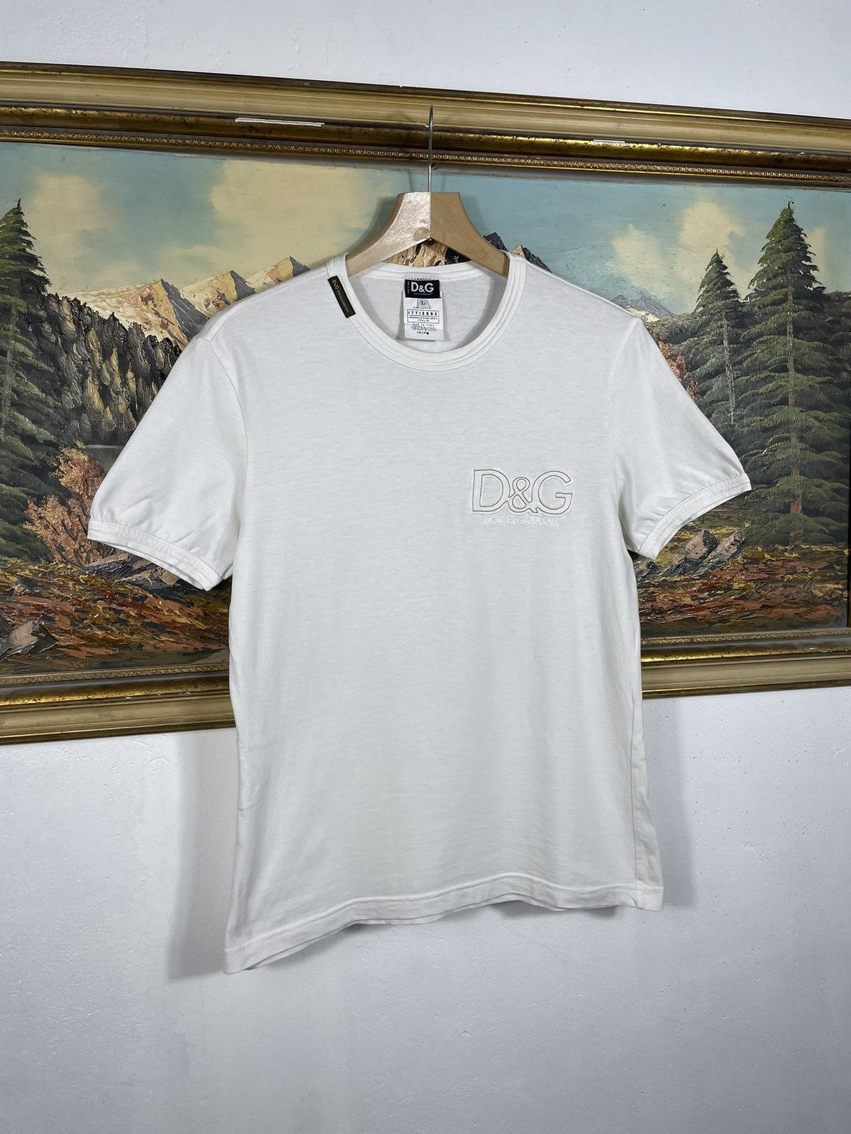 Dolce & Gabbana Dolce&Gabbana D&G Vintage Y2k White T-shirt Tee Luxury Size L / US 10 / IT 46 - 3 Thumbnail