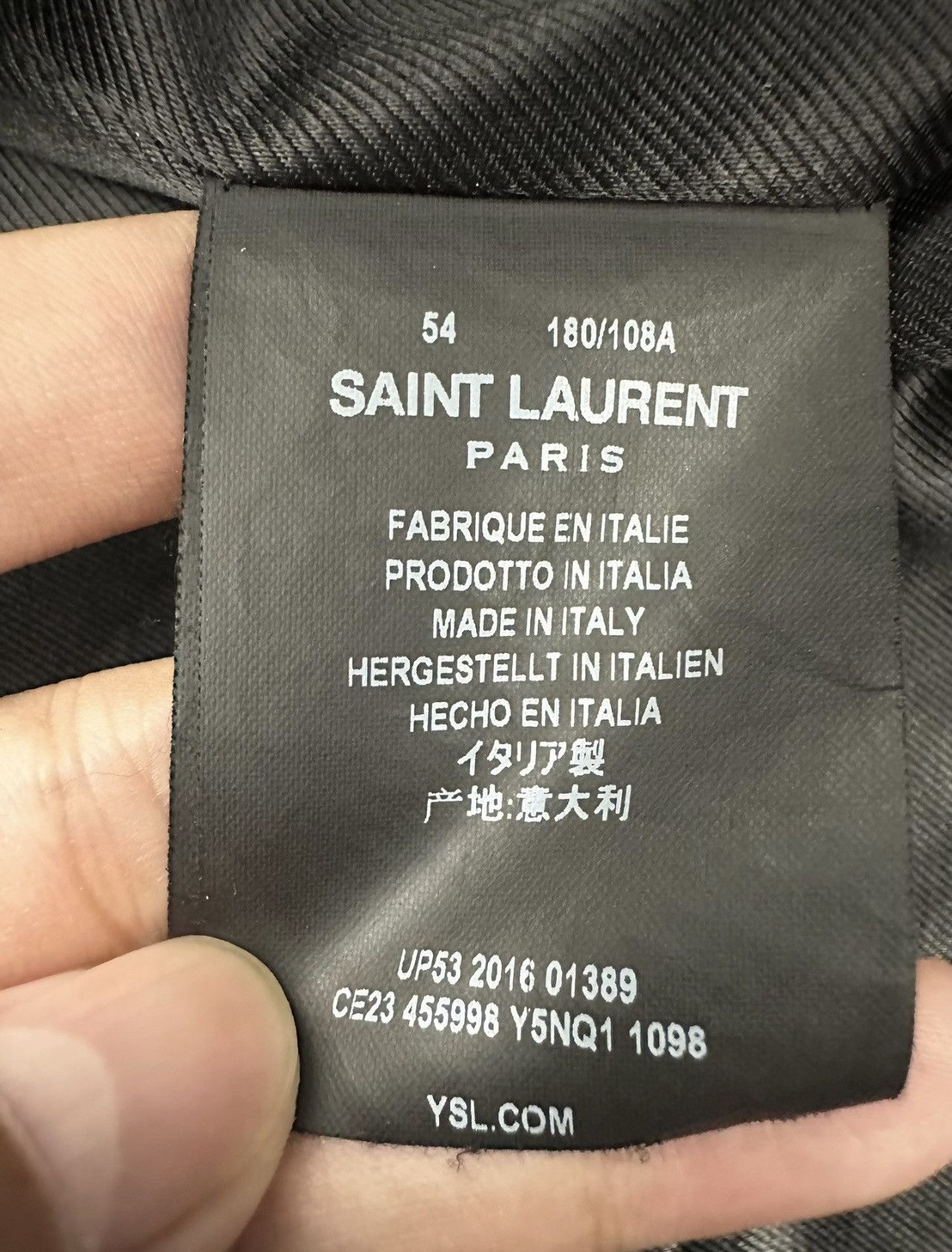 Saint Laurent Paris *Rare* Saint Laurent Paris Bloody Luster L17 Sz54 Size US L / EU 52-54 / 3 - 10 Thumbnail