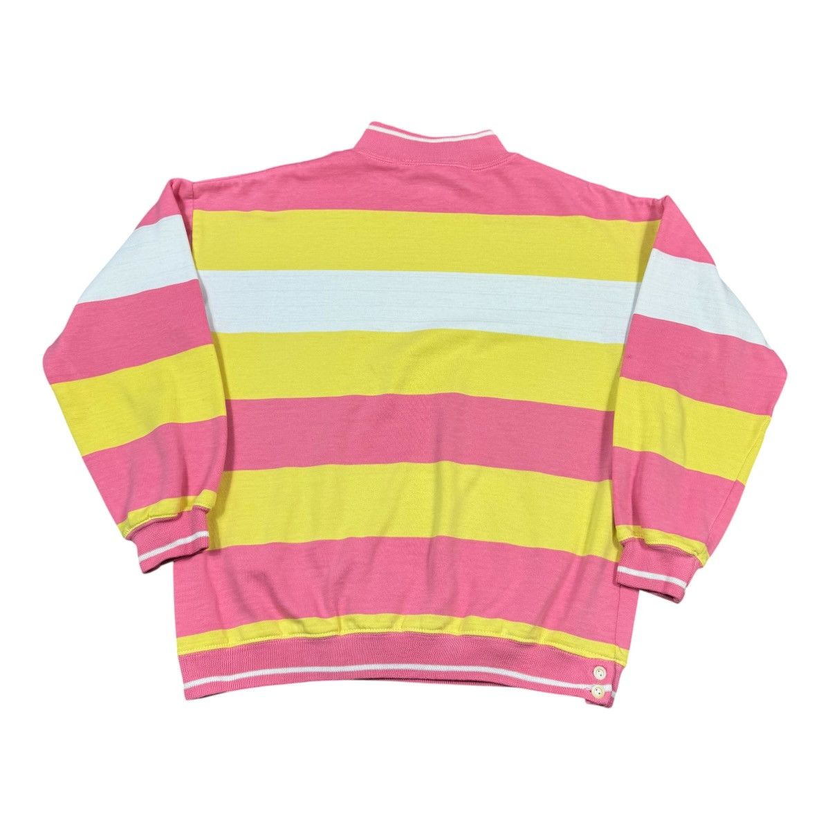 Adidas Vintage Adidas Cotton Blend Striped Sweatshirt L FLAWS Size L / US 10 / IT 46 - 5 Thumbnail