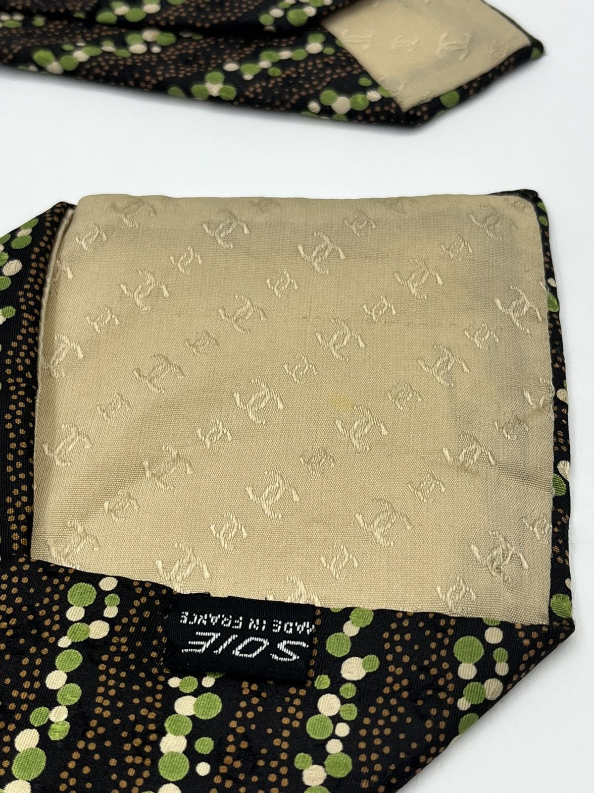 Chanel Vintage Men’s Silk Tie – Chanel (Soie, Made in France) Size ONE SIZE - 13 Thumbnail