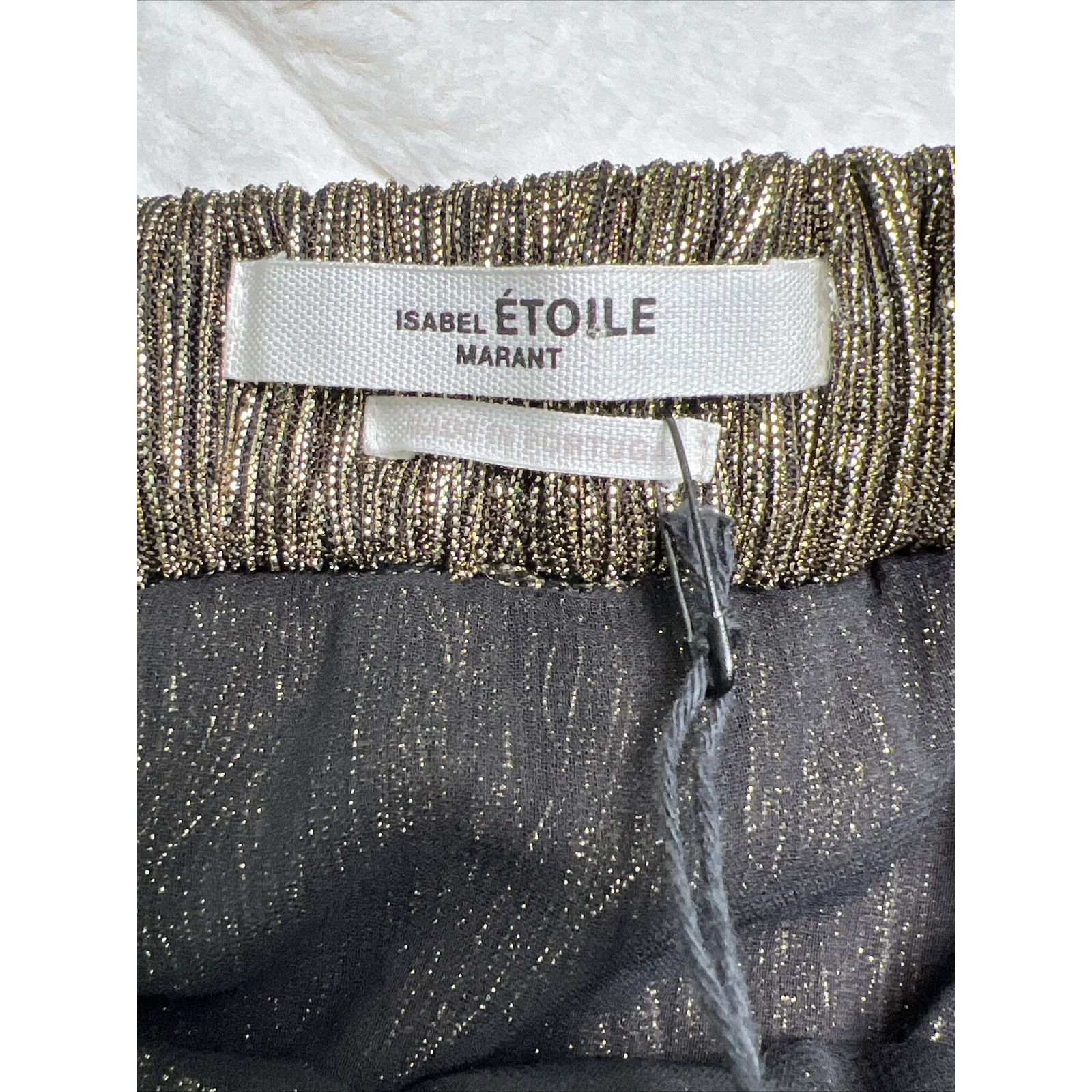 Isabel Marant ISABEL MARANT-Etoile Mini Skirt-Dore/Gold-Size 34- W/Tag’s Size 25" / US 0 / IT 36 - 11 Thumbnail