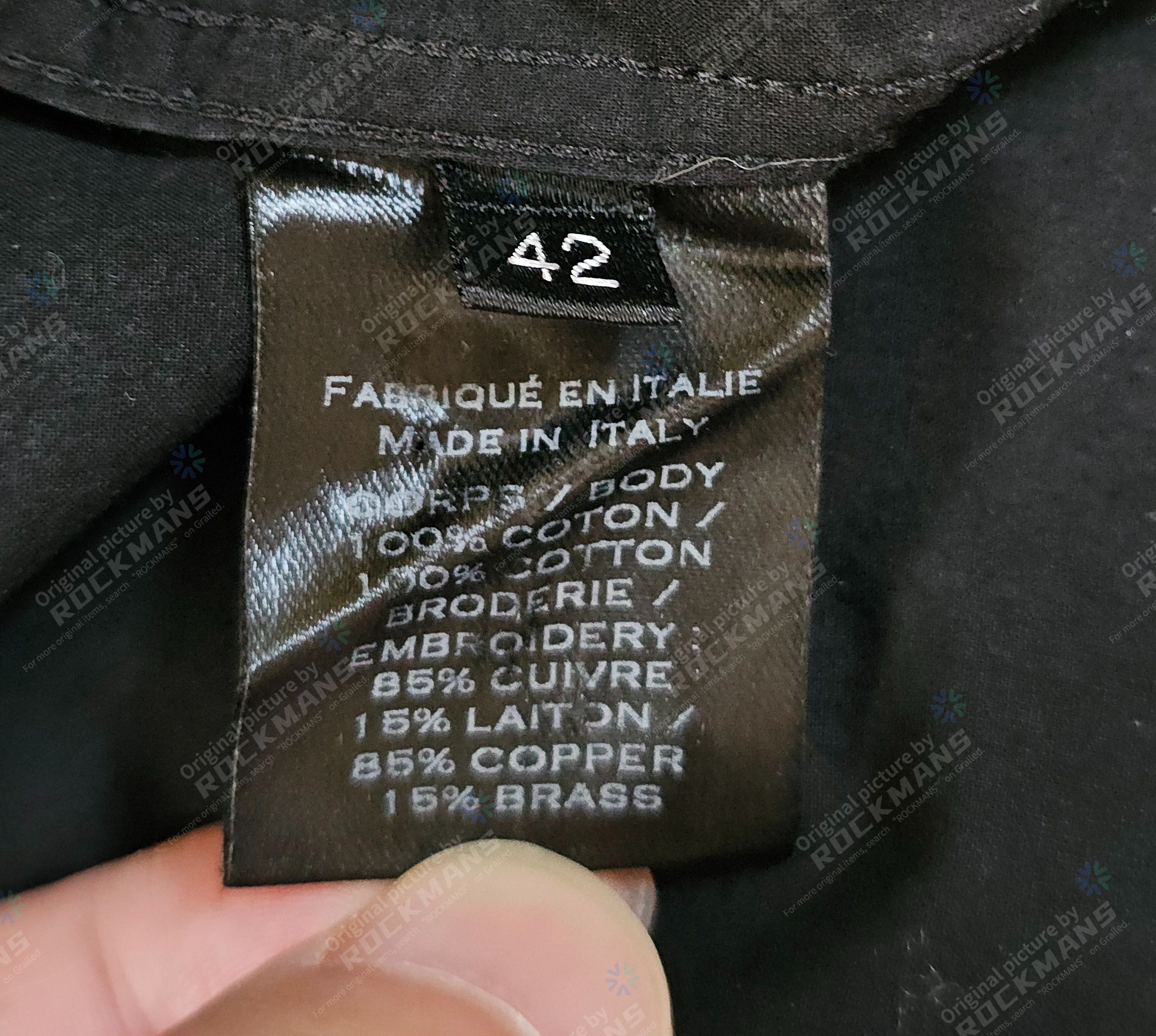 Balmain Balmain Men's Black Shirts Golden Embroidery Size 42 Size US L / EU 52-54 / 3 - 5 Thumbnail