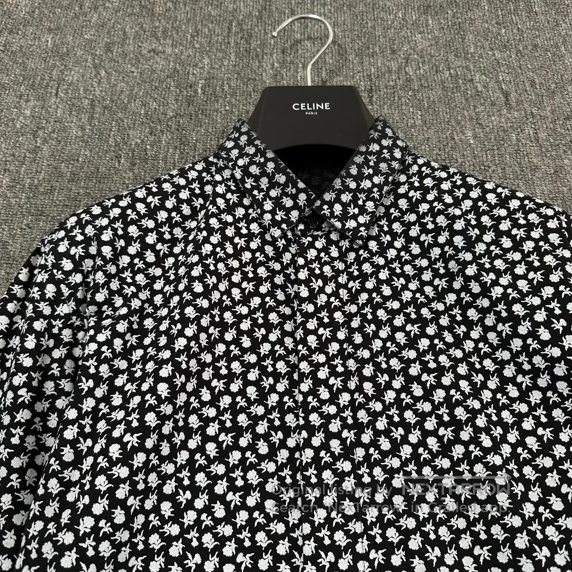 Dior Dior Black Floral Print Shirt. Size S / US 4 / IT 40 - 2 Thumbnail