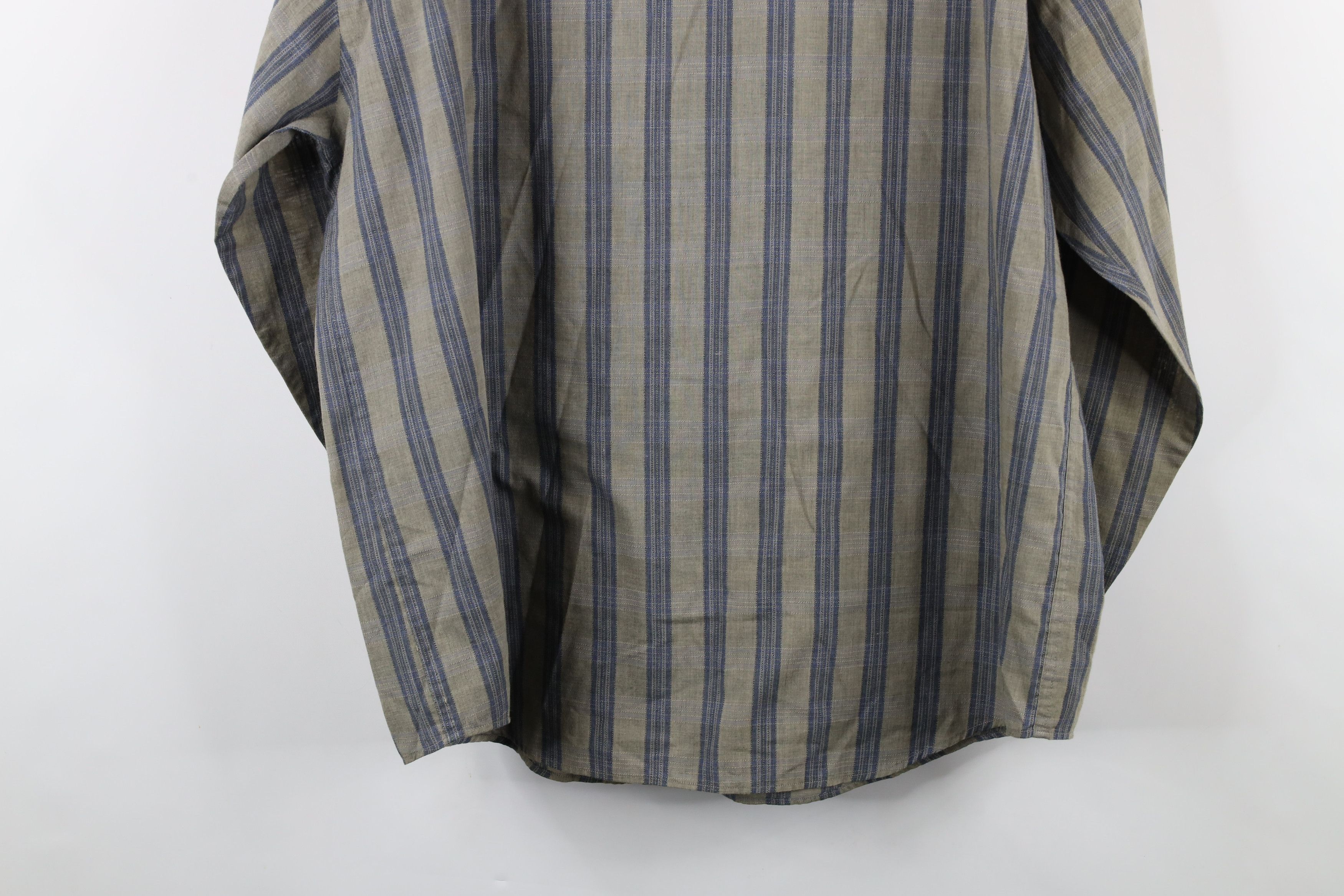 Vintage Vintage 90s Streetwear Collared Long Sleeve Button Shirt Size US XL / EU 56 / 4 - 12 Thumbnail