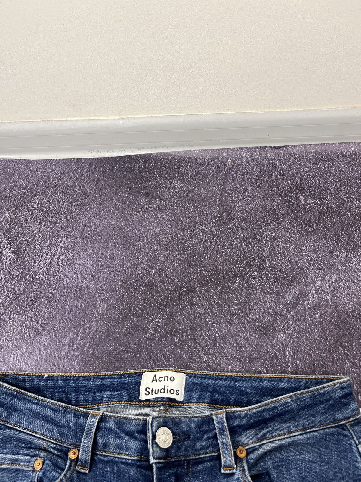 Acne Studios Acne Studios Skin 5 Dark VTG Blue Luxury Women’s Denim Jeans Size 28" / US 6 / IT 42 - 5 Thumbnail