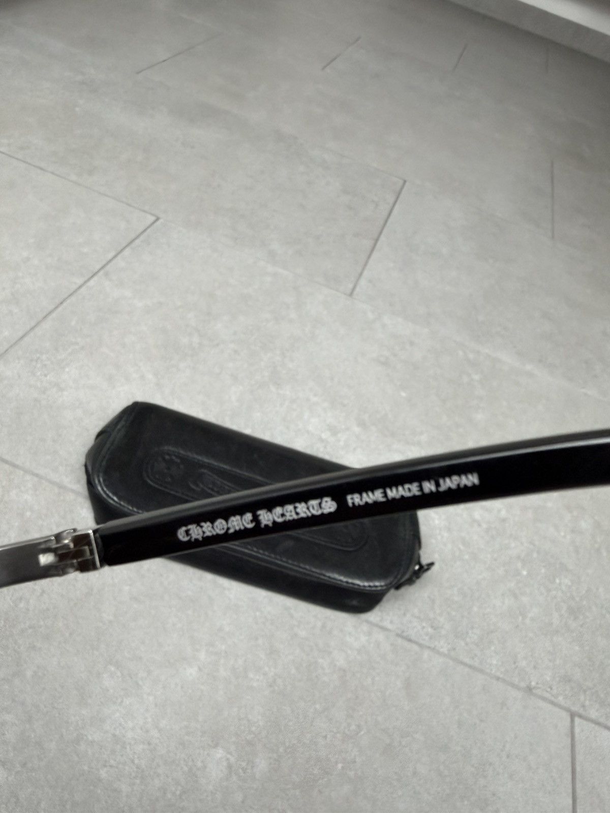 Chrome Hearts Chrome Hearts One Bob Rimless Cross-engraved Sunglasses Size ONE SIZE - 14 Thumbnail