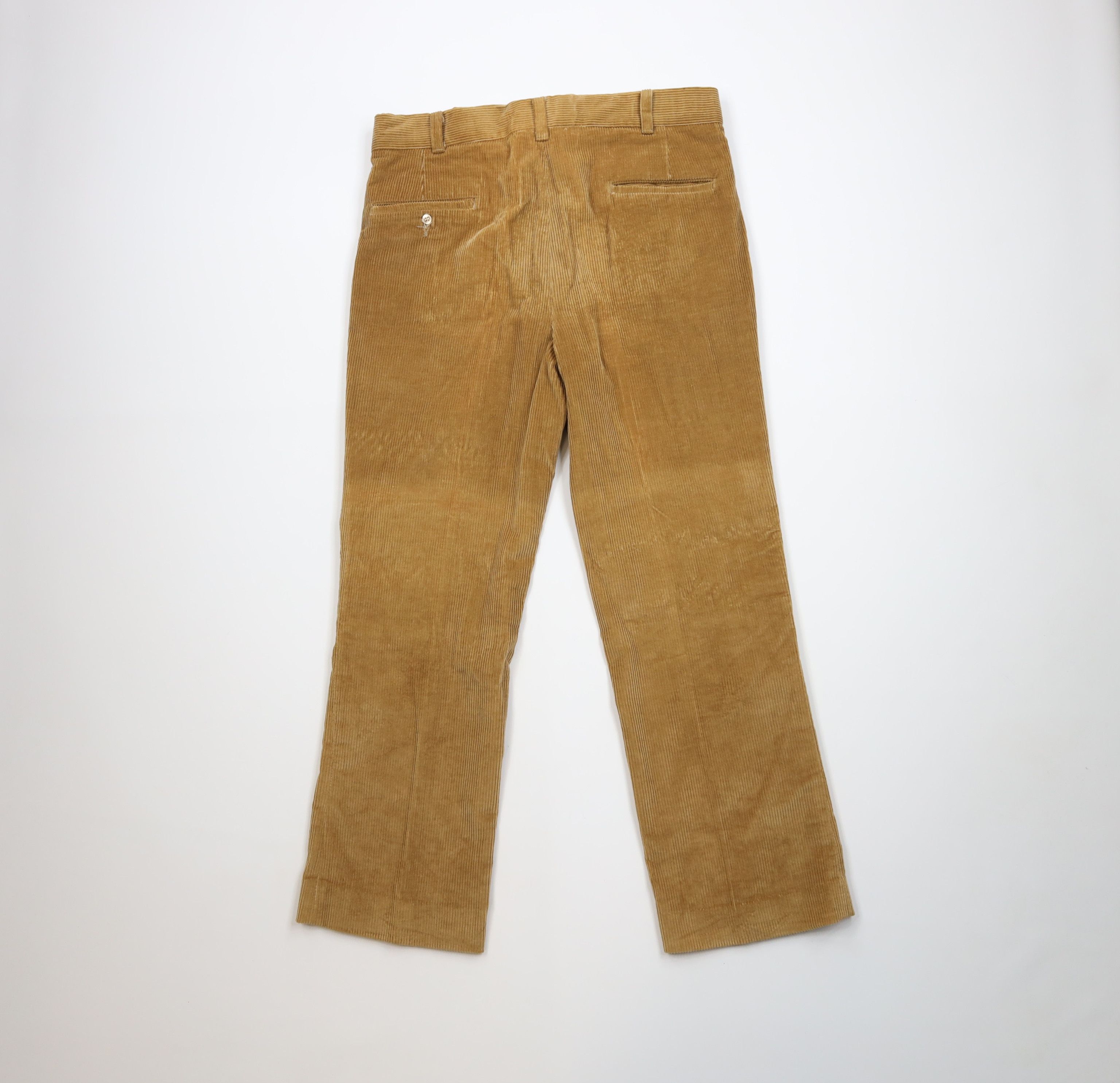 Vintage Vintage 70s Streetwear Wide Leg Corduroy Chino Pants USA Size US 36 / EU 52 - 11 Thumbnail