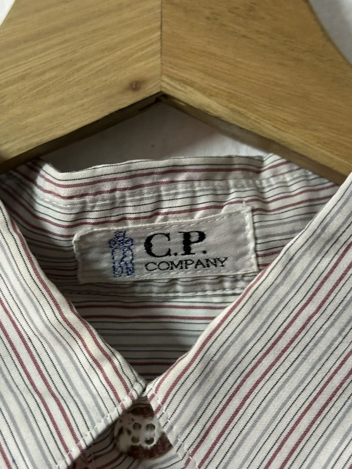 C.P. Company × Massimo Osti S/S 2003 C.P Company Logo Pocket Stripes Button-up Shirt Size US M / EU 48-50 / 2 - 15 Thumbnail