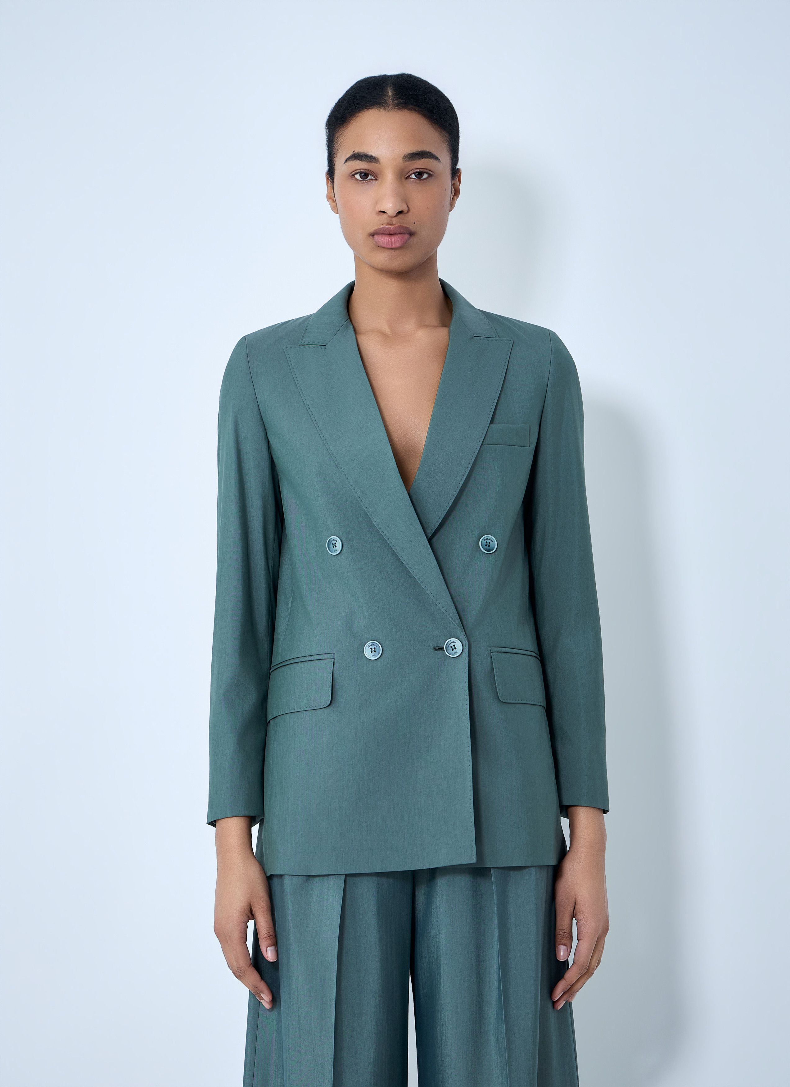 Max Mara Double-Breasted Blazer Size M / US 6-8 / IT 42-44 - 1 Thumbnail