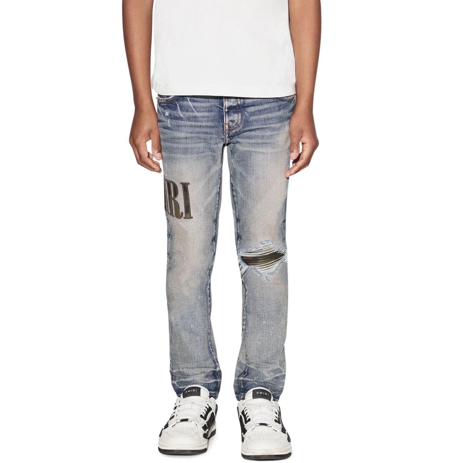 Amiri o1gr1nt0924 Core Applique in Clay Indigo Size US 32 / EU 48 - 4 Thumbnail