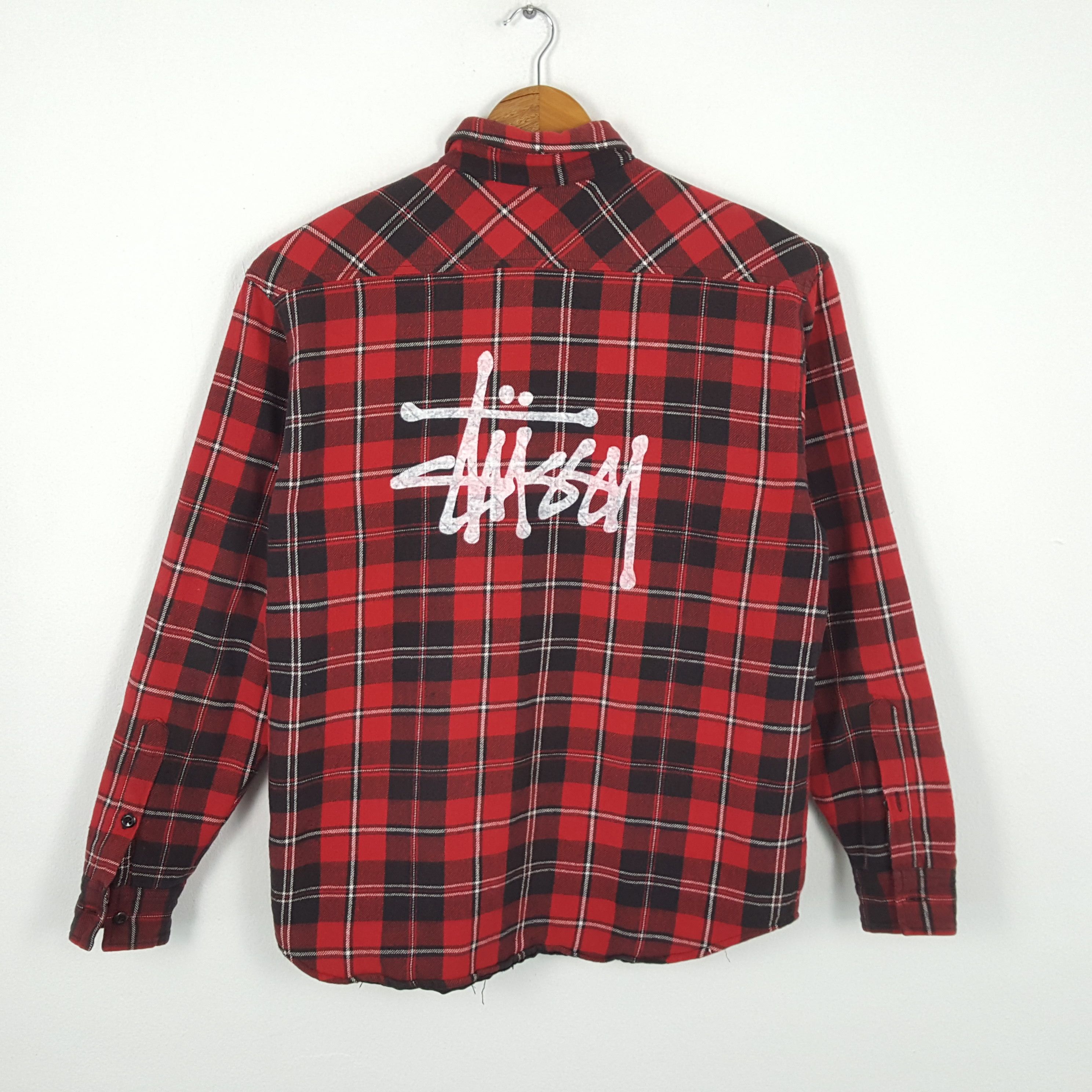 Vintage STUSSY Streetwear Skateboard Fleece Shirts