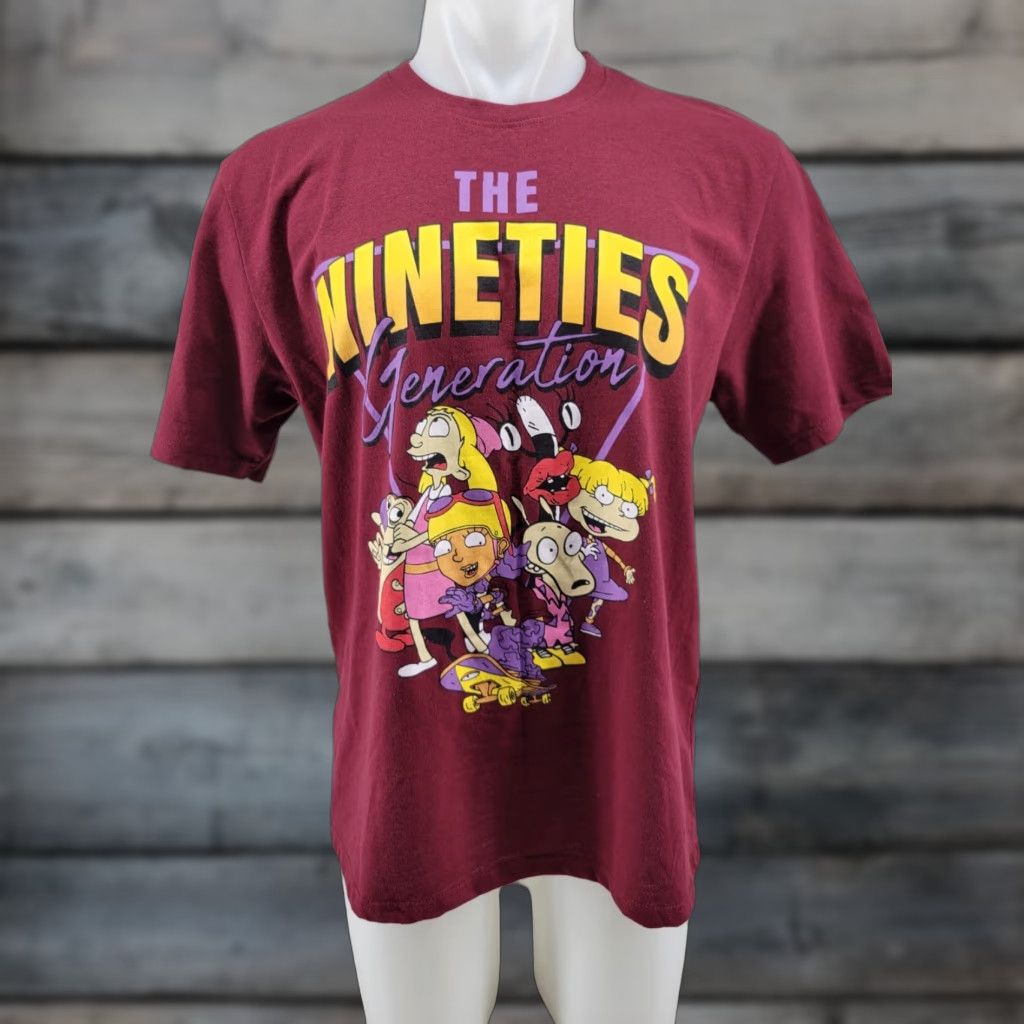 Nickelodeon VINTAGE Rugrats Womens 1X XL 90s Generation Maroon Nickelodeon Nineties Tee Size XL / US 12-14 / IT 48-50 - 1 Thumbnail