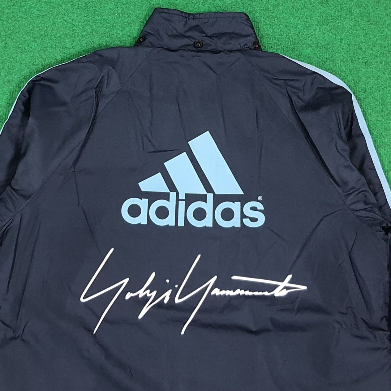 Adidas Vintage Adidas Stripes Custom Yohji Logo Jacket C281N12 Size US M / EU 48-50 / 2 - 2 Thumbnail