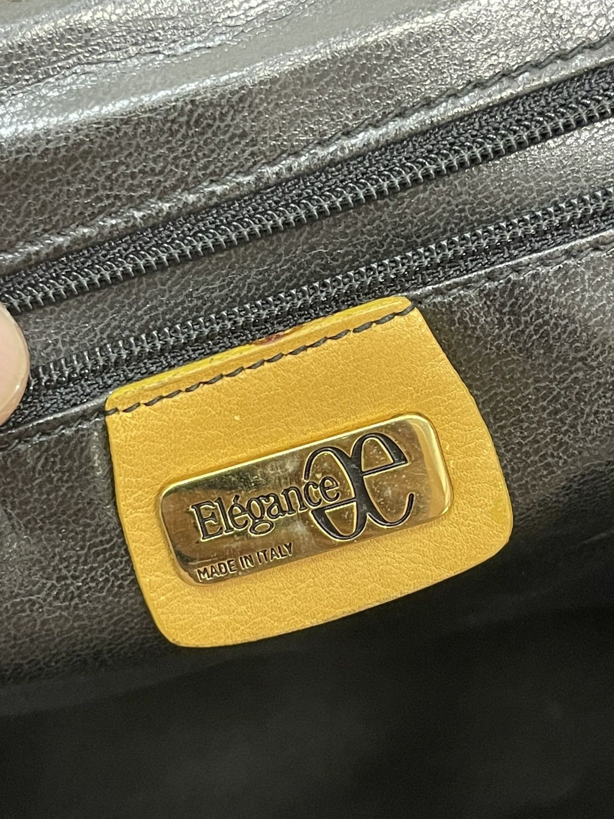Genuine Leather Full Leather Python Vtg Elegance Italy Hand Bag 1🟩0 Size ONE SIZE - 21 Thumbnail