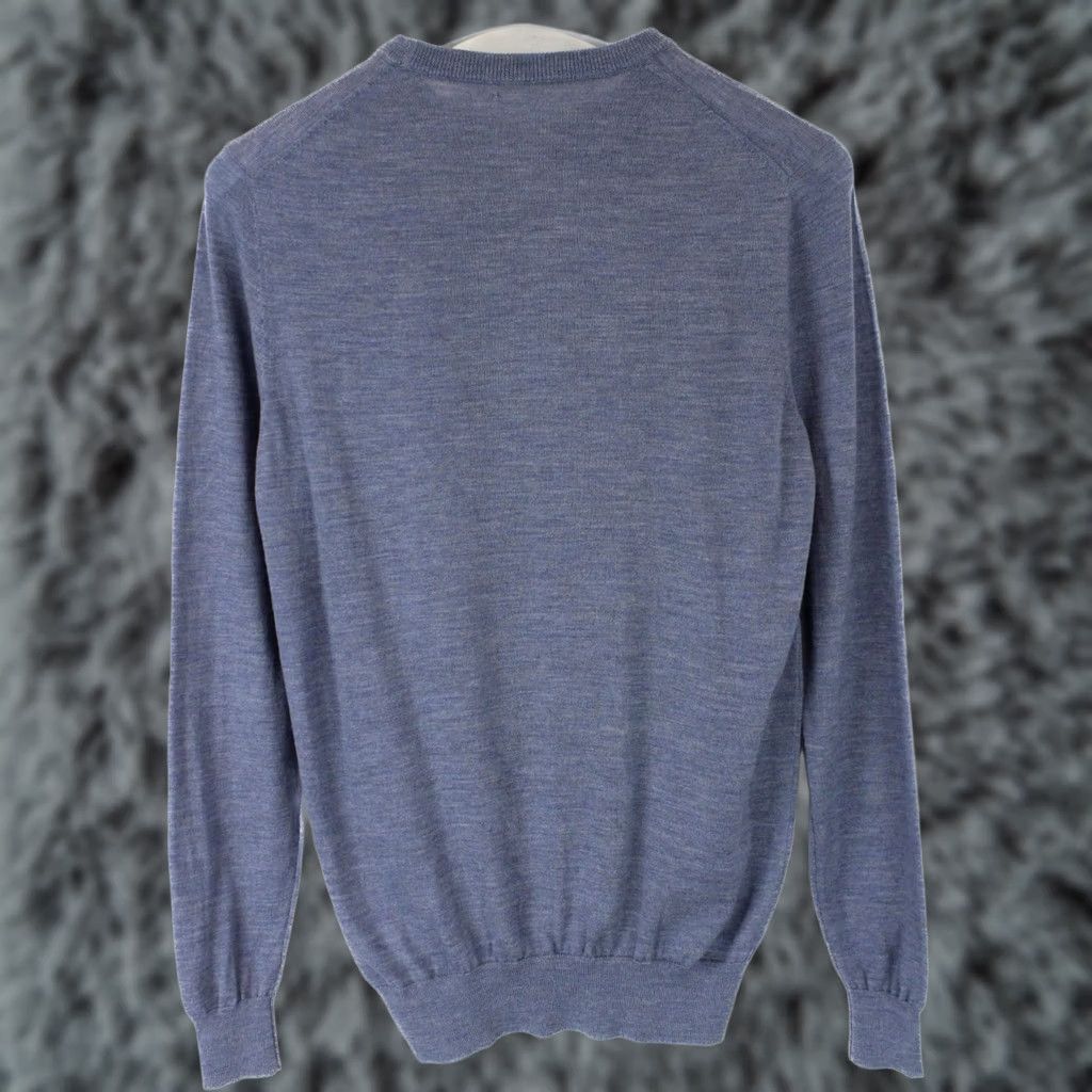 Suitsupply Suitsupply Jumper Men's SMALL Pullover Crew Neck Merino Wool Melange Blue Shirt Mens Small Pullover Crew Neck Merino Wool Melange Size US S / EU 44-46 / 1 - 1 Thumbnail