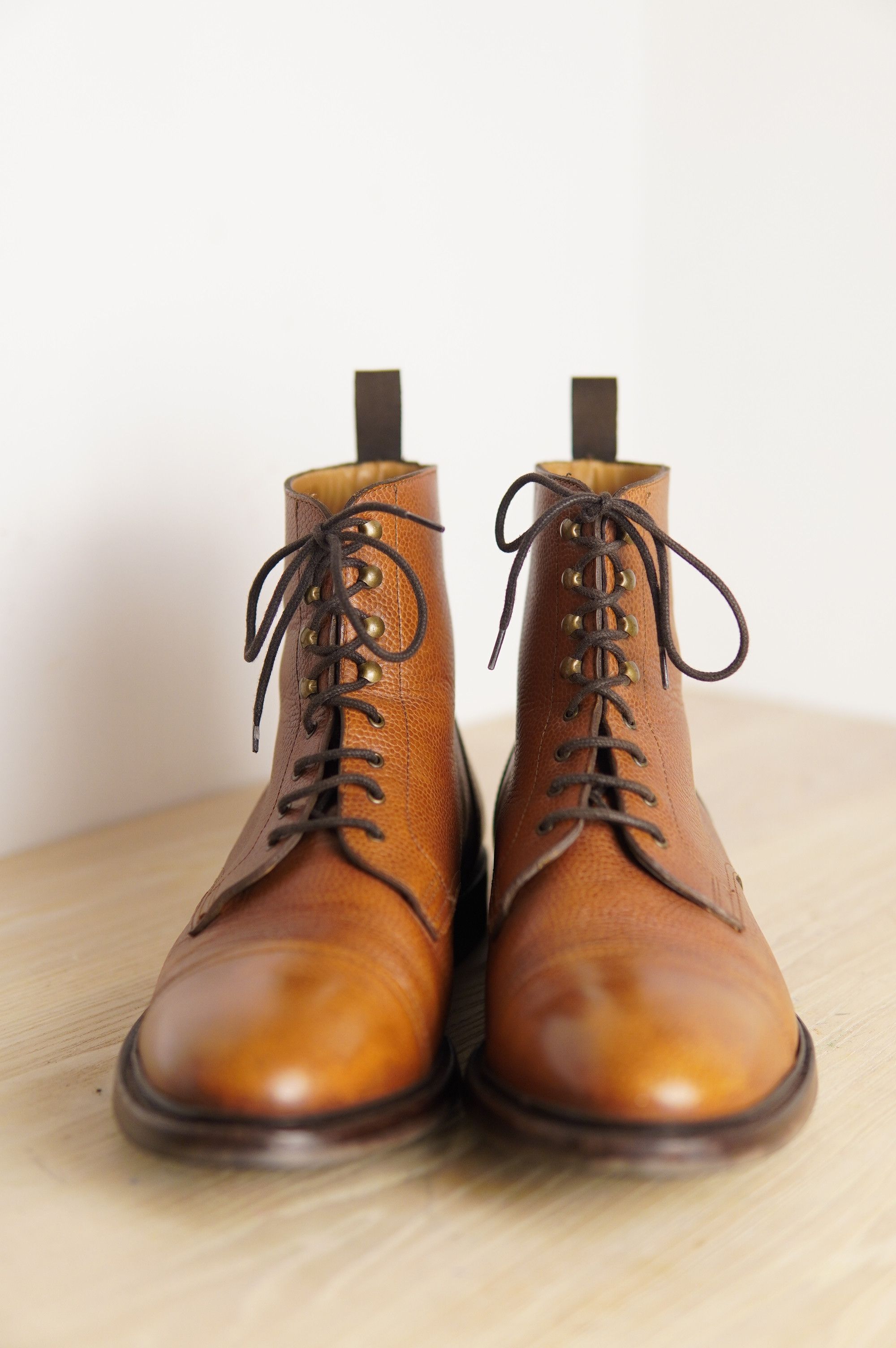 Alden RRP 330€ Asphalte Derby Boots Grain Leather Size US 13 / EU 46 - 4 Thumbnail