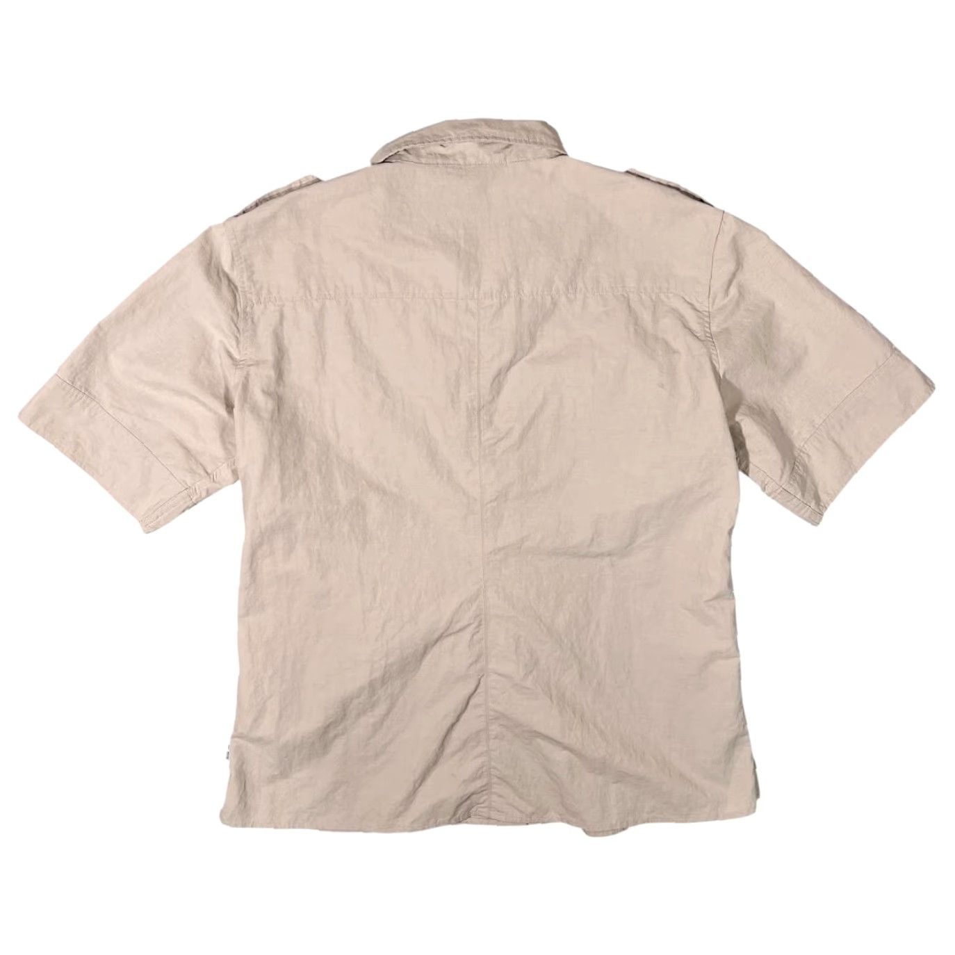 Vintage VINTAGE Fjallraven Beige Polyamide Cotton Safari Utility Short Sleeve Shirt Women's Large Beige Size L / US 10 / IT 46 - 3 Thumbnail