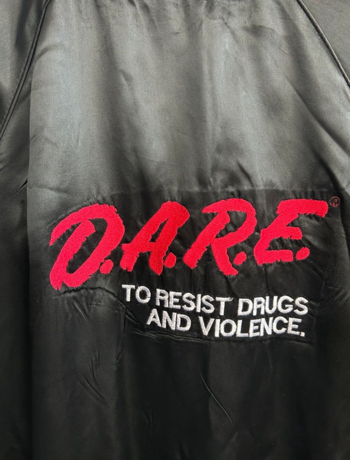 D.A.R.E × Vintage D.A.R.E. vintage bomber jacket merch L 80s Size US L / EU 52-54 / 3 - 3 Thumbnail