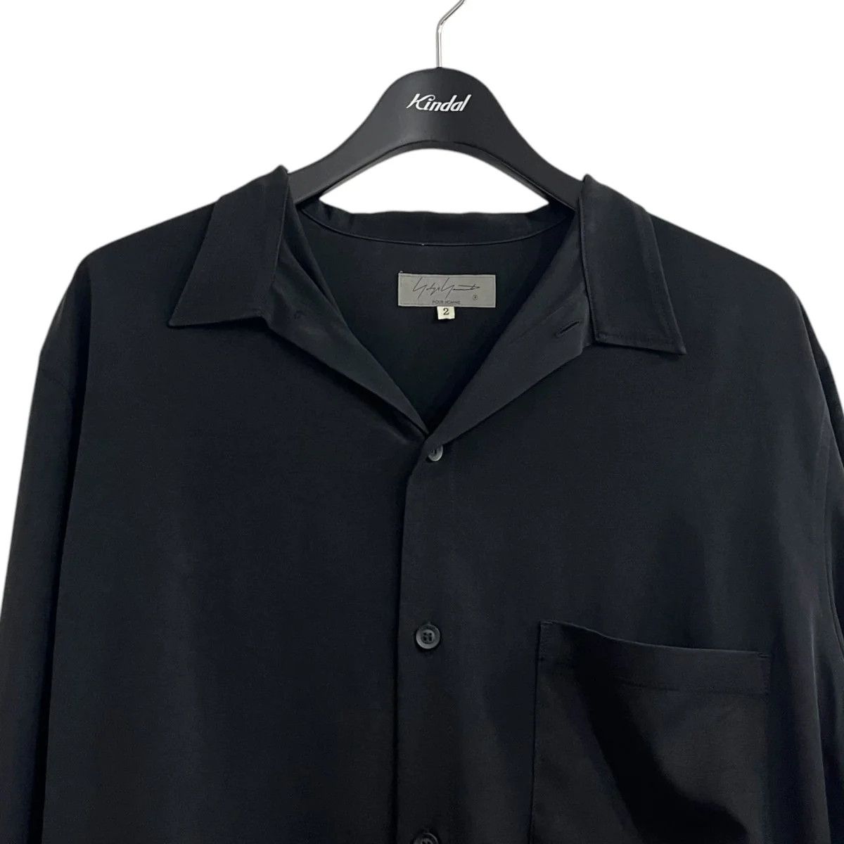 Yohji Yamamoto Yohji Yamamoto pour homme 21SS STAND COLLAR BLOUSE Size US M / EU 48-50 / 2 - 2 Thumbnail