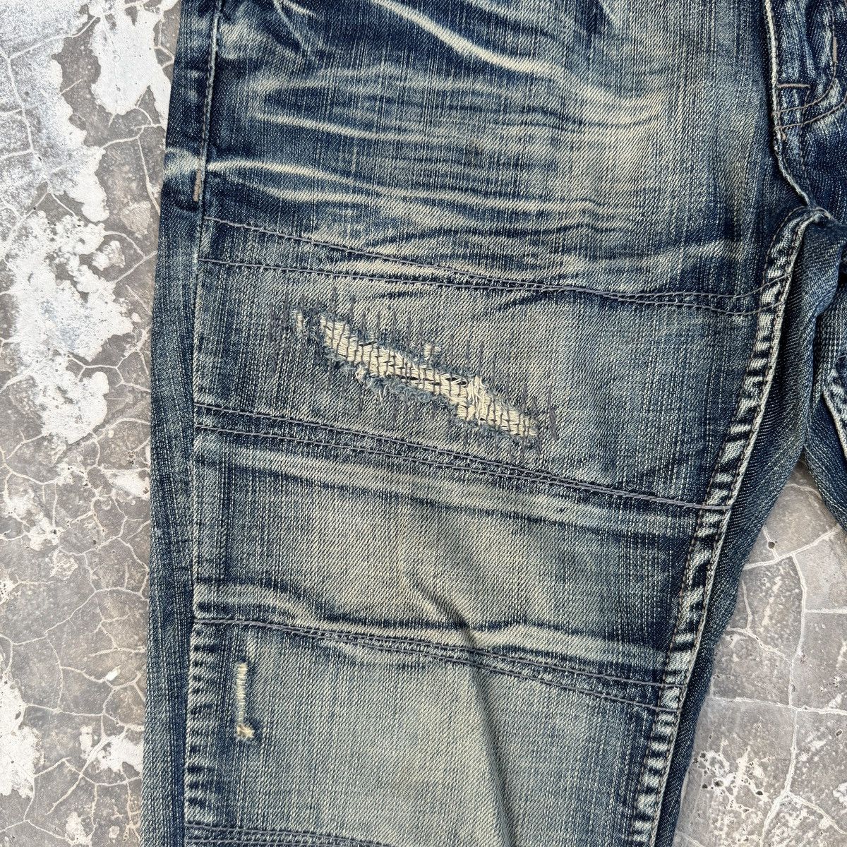 14th Addiction Vintage Distressed Edge Rupert Denim Pant Size US 32 / EU 48 - 6 Thumbnail