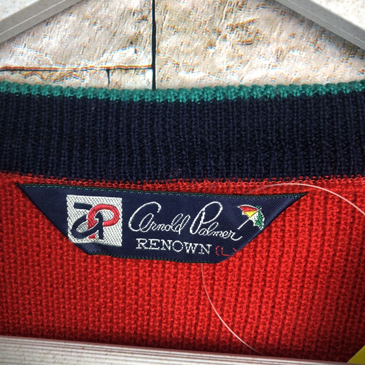 Japanese Brand × Vintage Arnold Palmer vintage Red knitwear sweatshirt #A891 Size L / US 10 / IT 46 - 10 Thumbnail