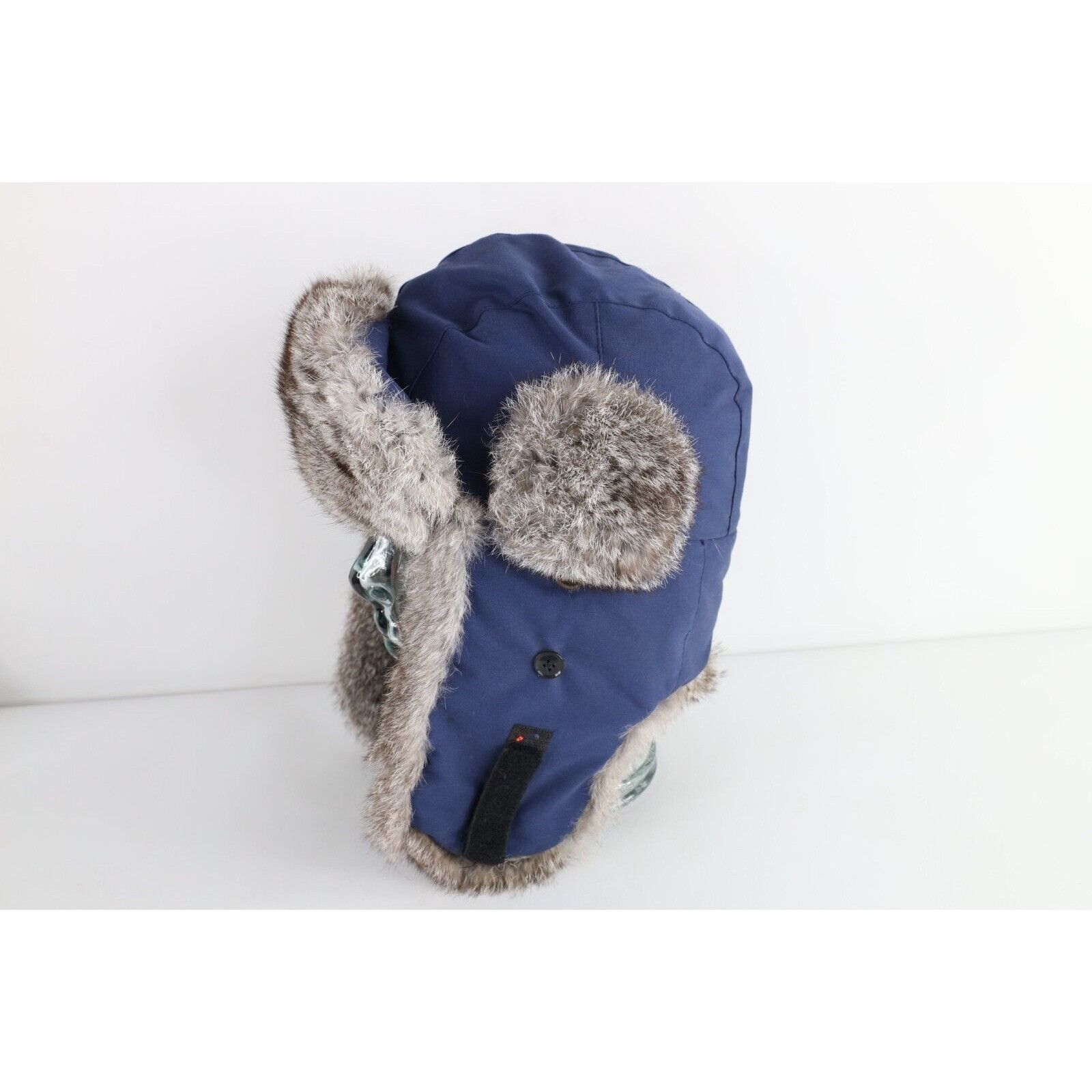 Vintage Vintage 90s Streetwear Genuine Fur Lined Flap Trapper Hat Size ONE SIZE - 2 Thumbnail