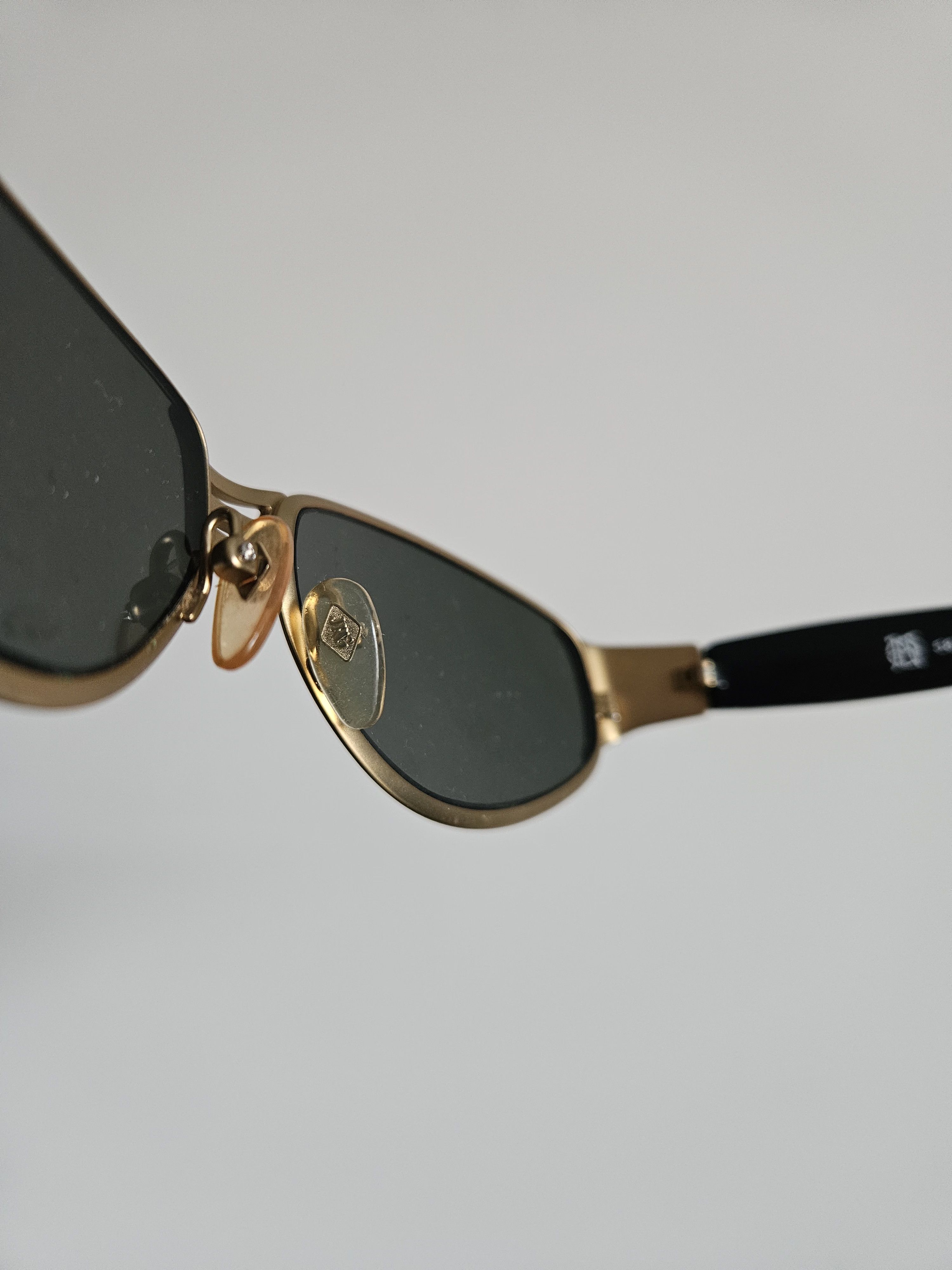 Jean Paul Gaultier Vtg Jean Paul Gaultier 58-6204 big logo oval sunglasses Size ONE SIZE - 17 Thumbnail