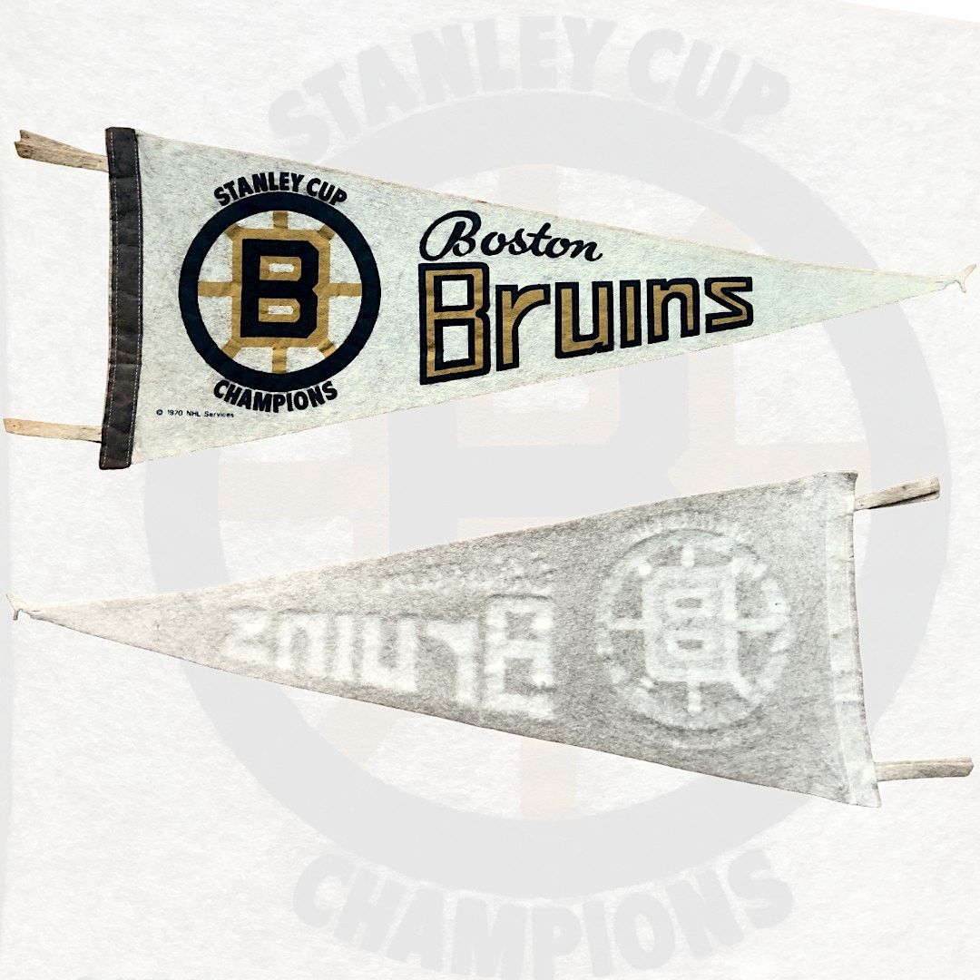 NHL Boston Bruins 1970 NHL Hockey Stanley Cup Champions Pennant Size ONE SIZE - 3 Thumbnail