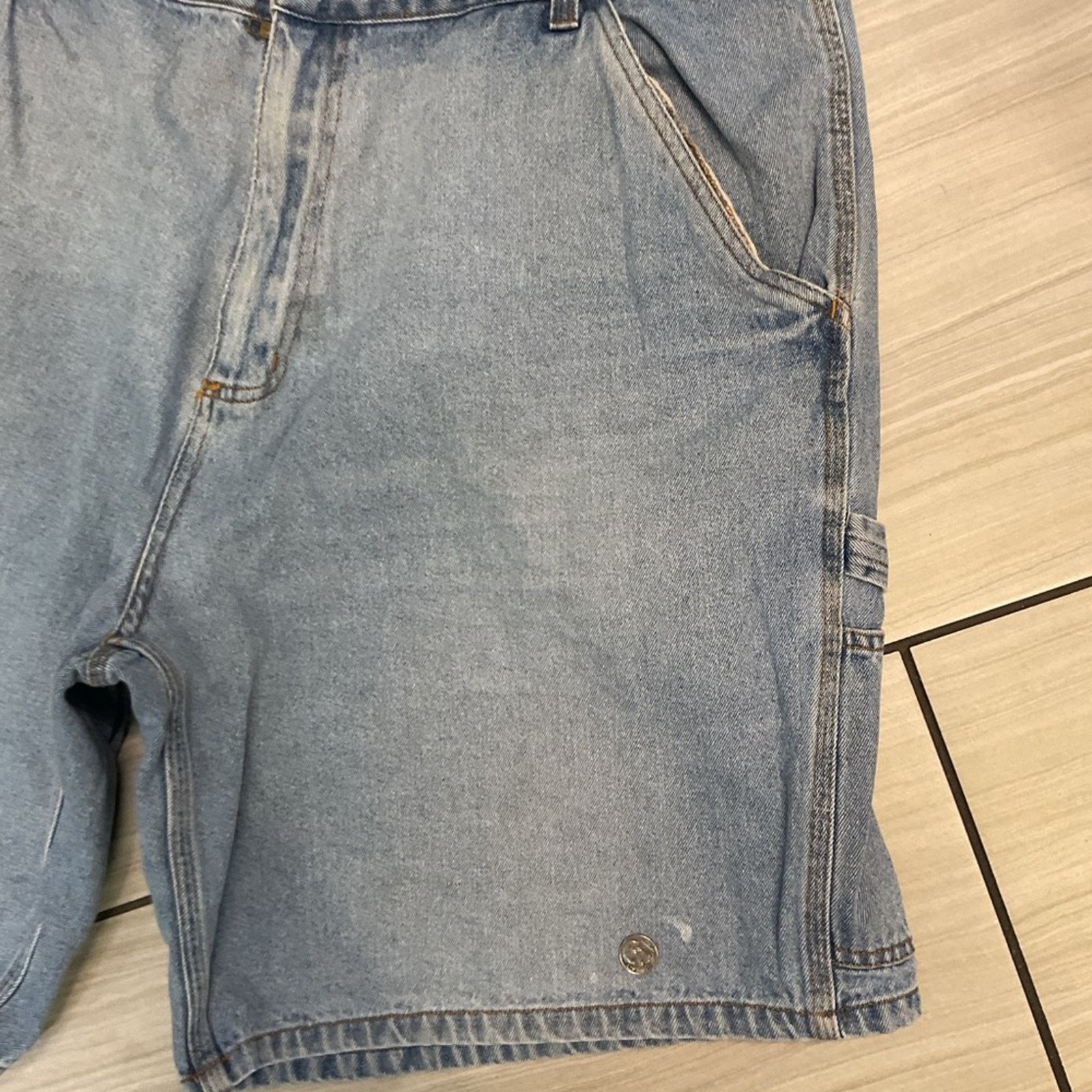& Other Stories Stanley Light Blue Denim Shorts Size US 40 / EU 56 - 7 Thumbnail