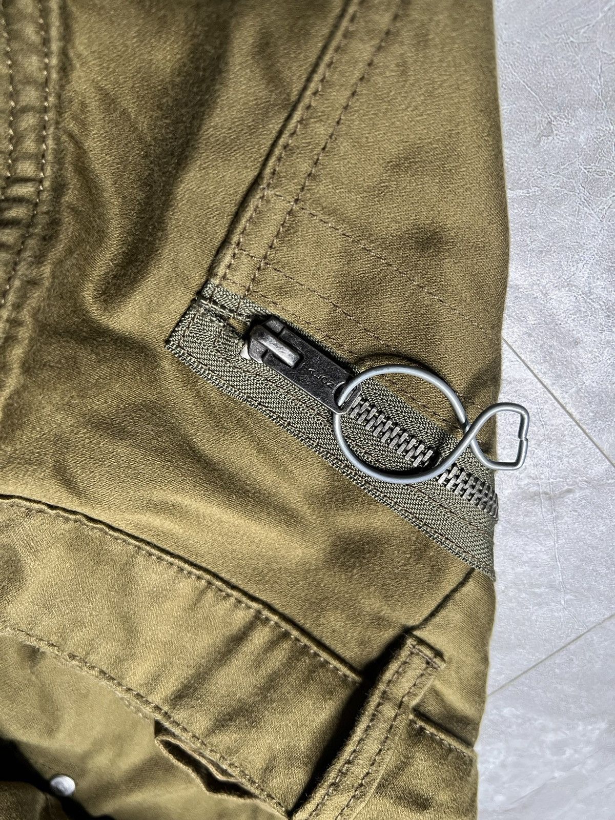 Nigel Cabourn Lybro By Nigel Cabourn Army Green Wide Leg Work Pants Size US 34 / EU 50 - 9 Thumbnail