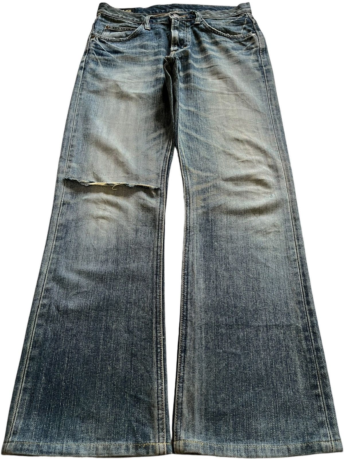 Lee Vintage Lee Riders Mud Wash Distressed Bootcut Jeans Size US 31 - 1 Thumbnail