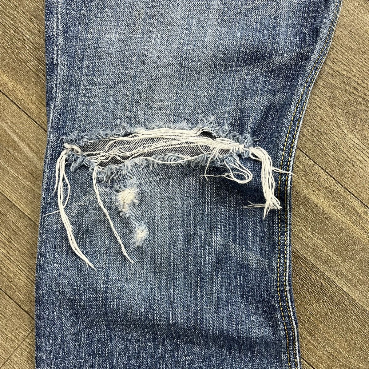 If Six Was Nine 2000s Hollister Distressed Bootcut Lgb Style Flared Jeans Size US 30 / EU 46 - 6 Thumbnail