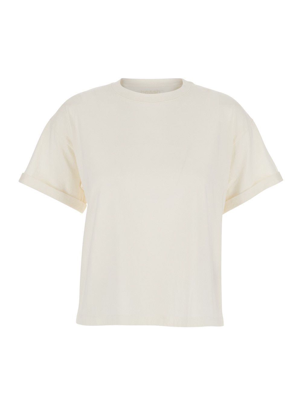 ba&sh "Rosie" White T-Shirt with Round Neck and Short Sleeves in Cotton Woman Size S / US 4 / IT 40 - 1 Thumbnail