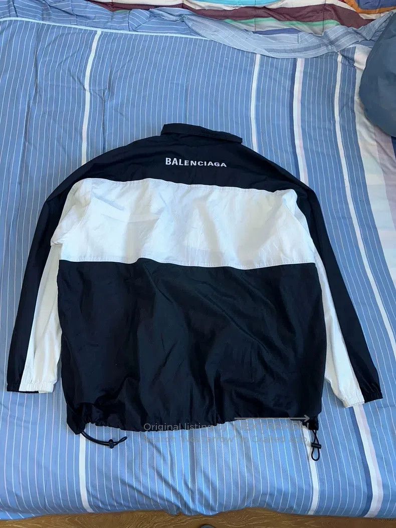 Balenciaga Balenciaga Black and White Barrage Patchwork Windbreaker S Size US S / EU 44-46 / 1 - 5 Thumbnail