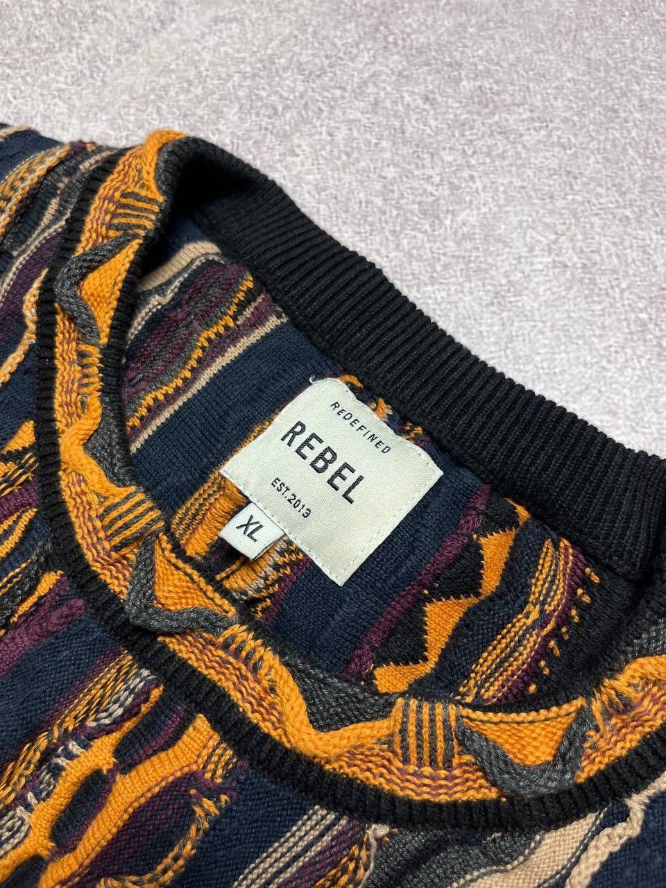Coogi × Vintage Vintage Coogi Style Hard Knit Sweater XL Size US XL / EU 56 / 4 - 3 Thumbnail