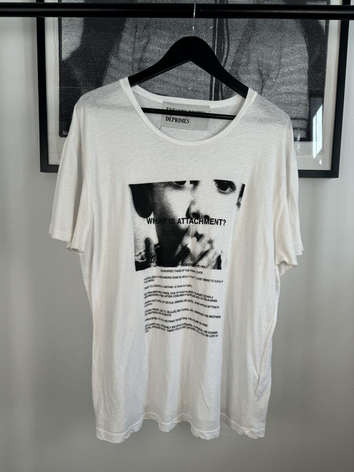 Enfants Riches Deprimes 🚭 ERD GRAIL🚭 SPRING/SUMMER 2018 “WHAT IS ATTACHMENT?” TEE Size US XL / EU 56 / 4 - 1 Thumbnail