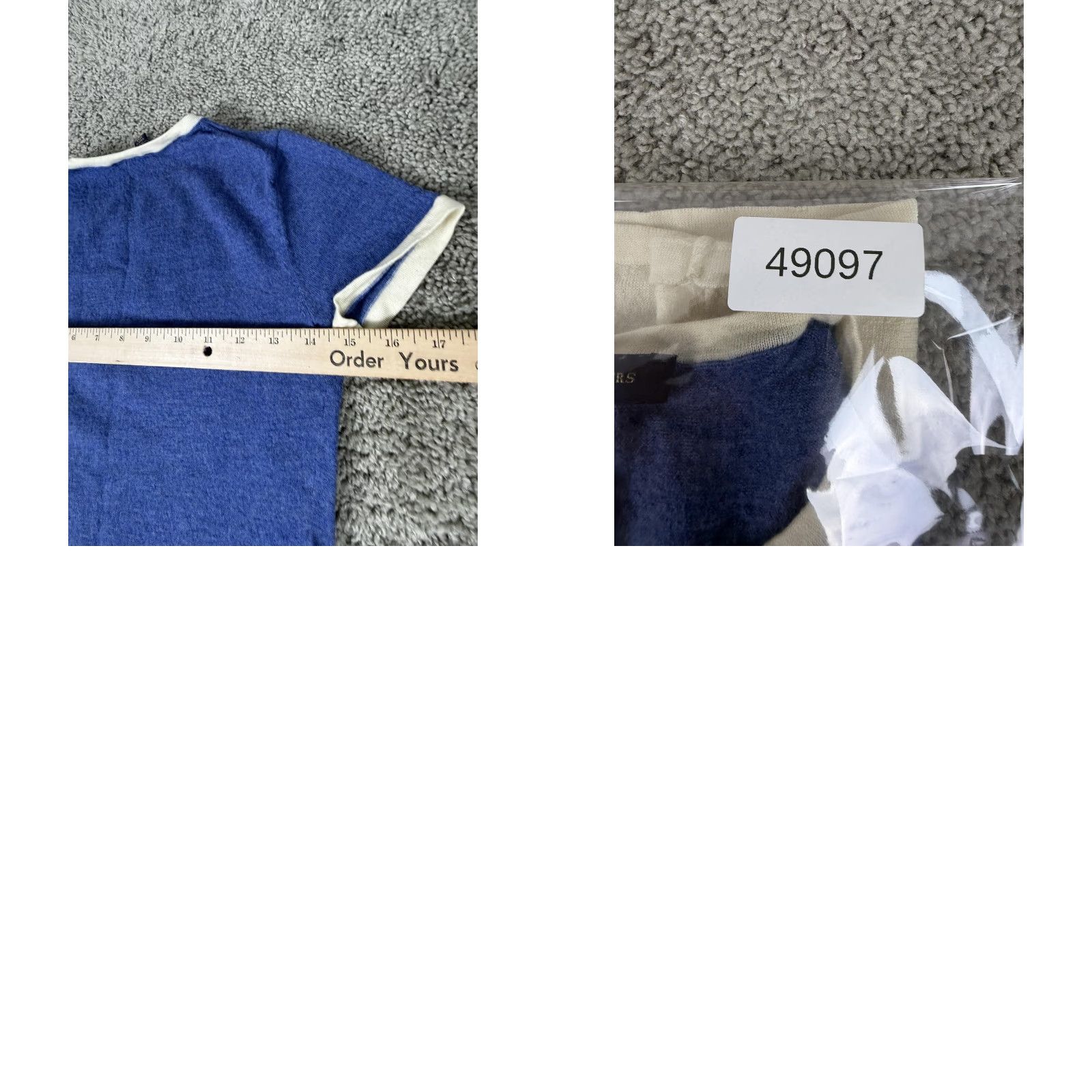 Brooks Brothers Brooks Brothers Shirt Womens XS Blue White Colorblock Ringer T-Shirt Top Size XS / US 0-2 / IT 36-38 - 8 Thumbnail