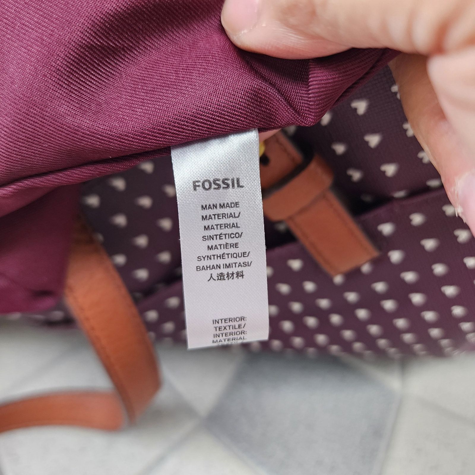 Fossil Fossil Rachel Hearts Vegan Leather Tote & BiFold Wallets Set Size ONE SIZE - 5 Thumbnail