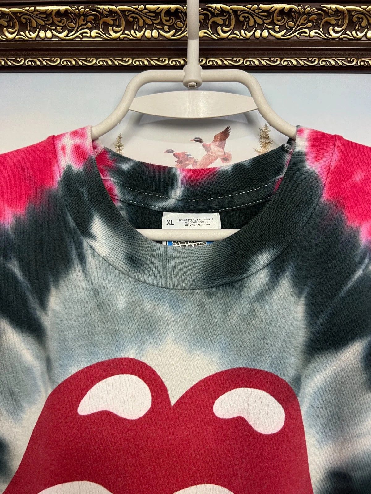 Vintage Vintage 90's The Rolling Stones Voodoo Lounge Tye Dye Shirt Size US XL / EU 56 / 4 - 3 Thumbnail