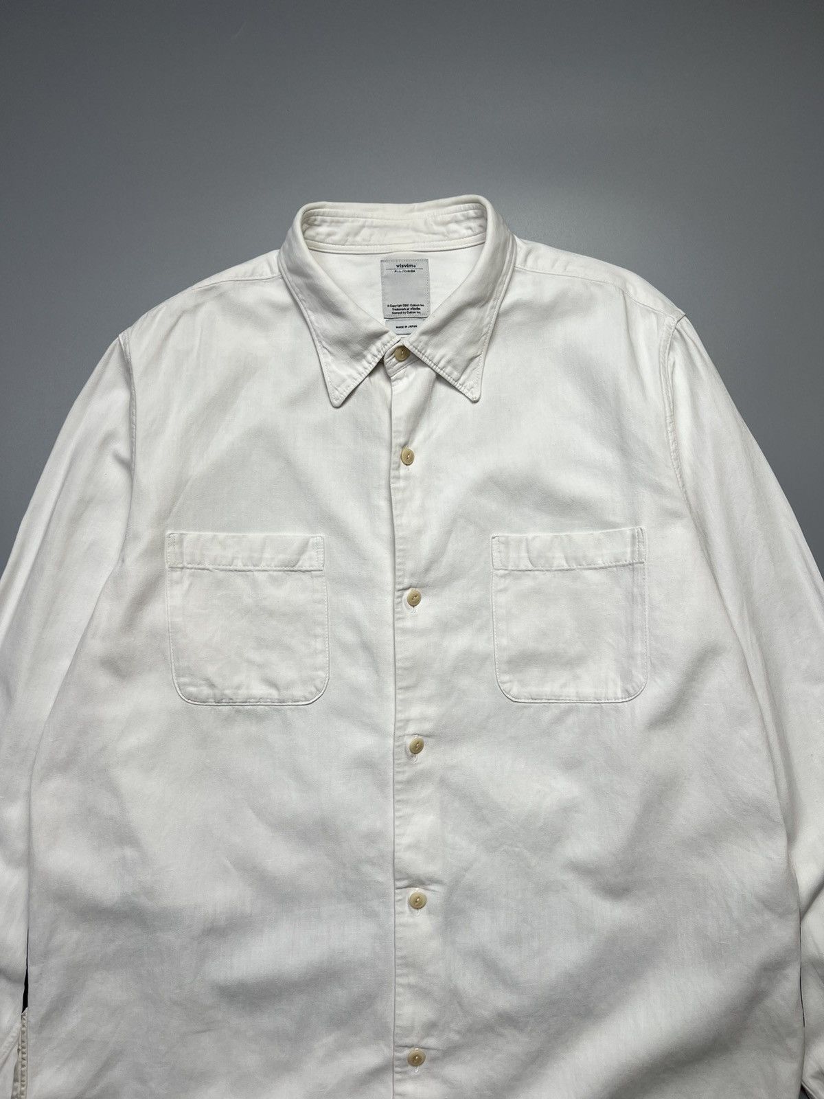 Visvim Visvim - AW/15 Vacher Shirt Brown Wave - Longsleeve Size US L / EU 52-54 / 3 - 4 Thumbnail