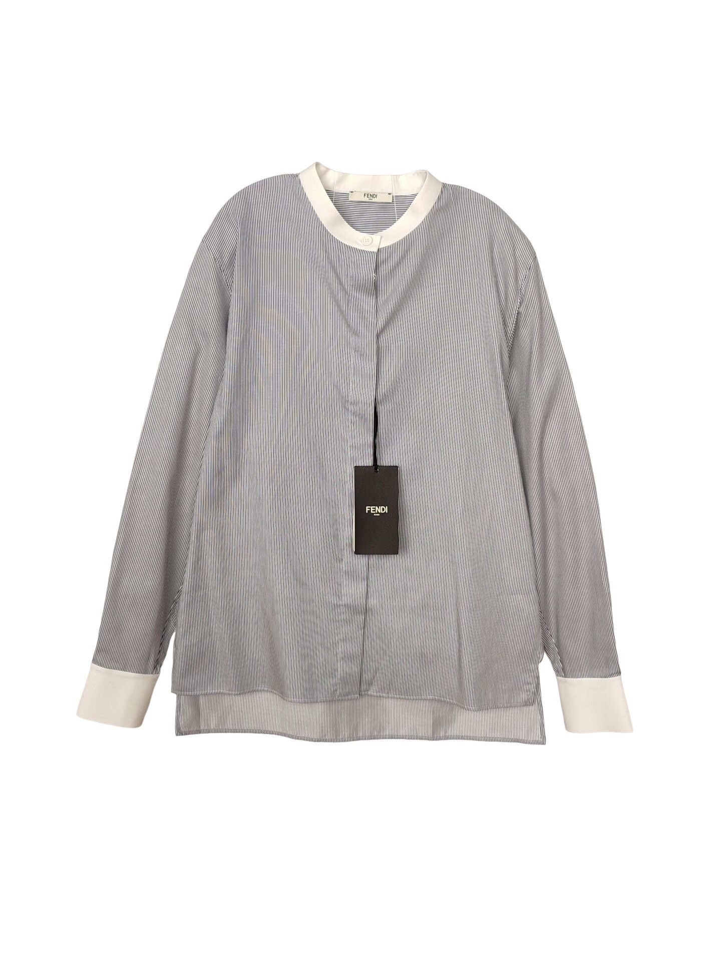 Fendi Fendi Striped Button Up Shirt Size IT 36 Size XS / US 0-2 / IT 36-38 - 1 Thumbnail